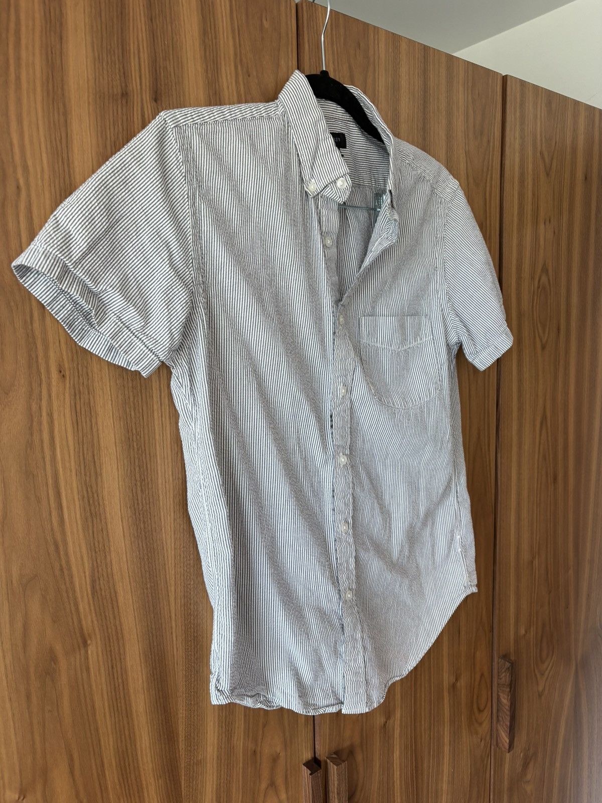 J.Crew J. Crew Short Sleeve Seersucker Striped Shirt Size US S / EU 44-46 / 1 - 2 Thumbnail