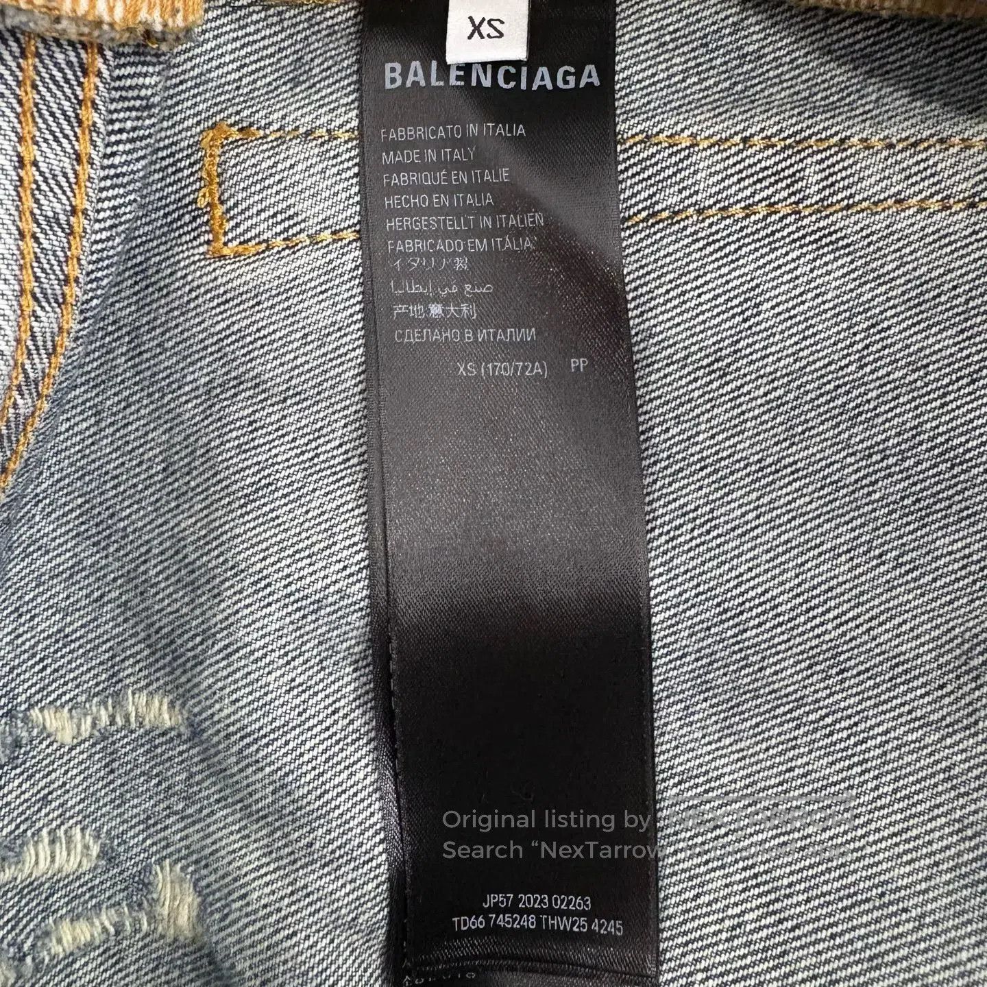 Balenciaga Balenciaga sizexs Super-Destroyed Pant with Knife-Cut Desig Size US 28 / EU 44 - 4 Thumbnail