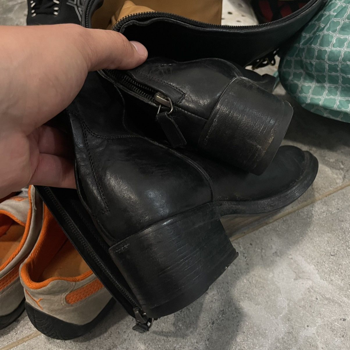 Gucci Gucci shoes Leather Horsebit Riding Boots heels platform old Size US 7 / IT 37 - 11 Thumbnail