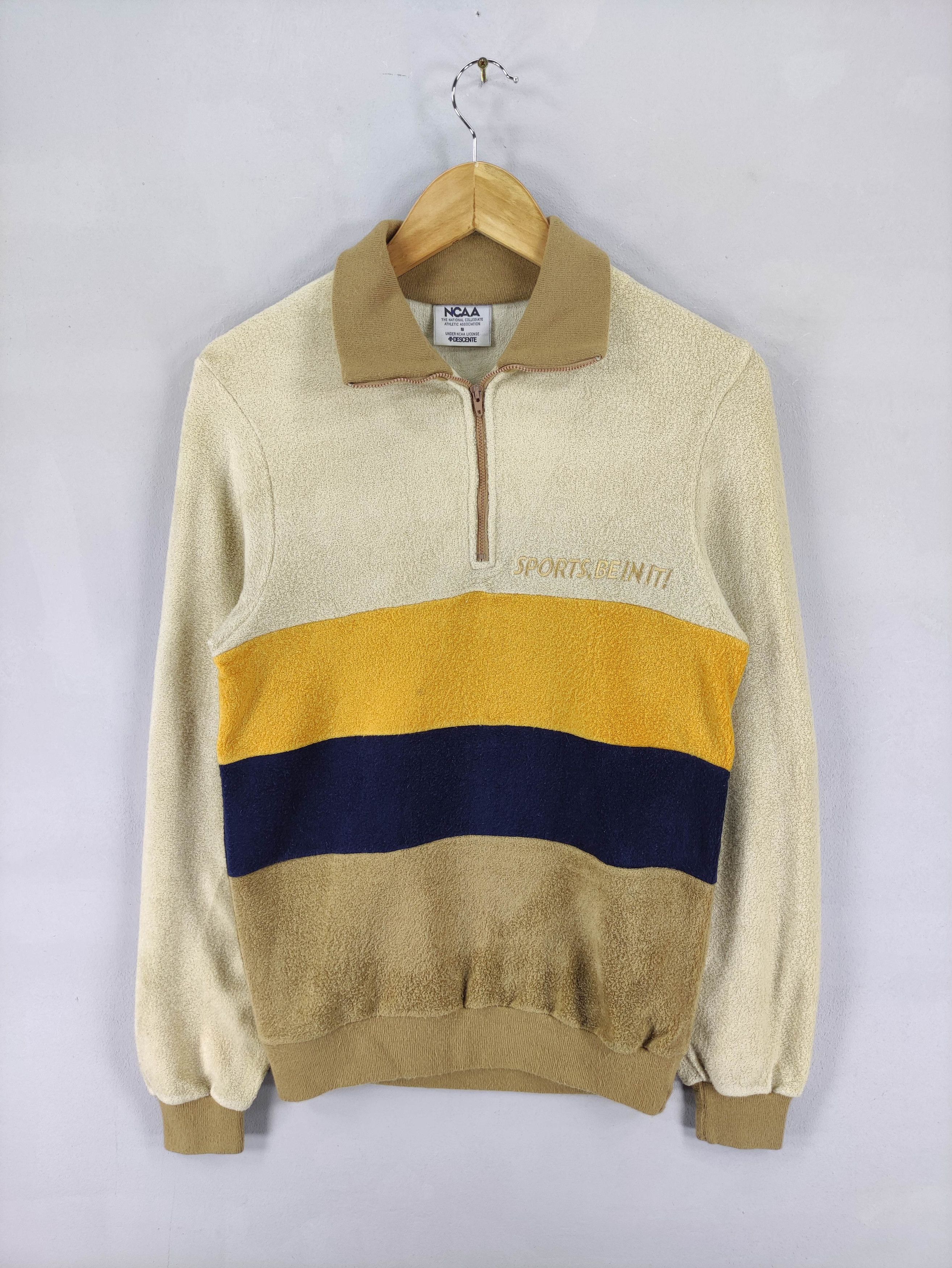 Descente Vintage Ncaa Descente Fleece Half Zipper Size US S / EU 44-46 / 1 - 1 Thumbnail