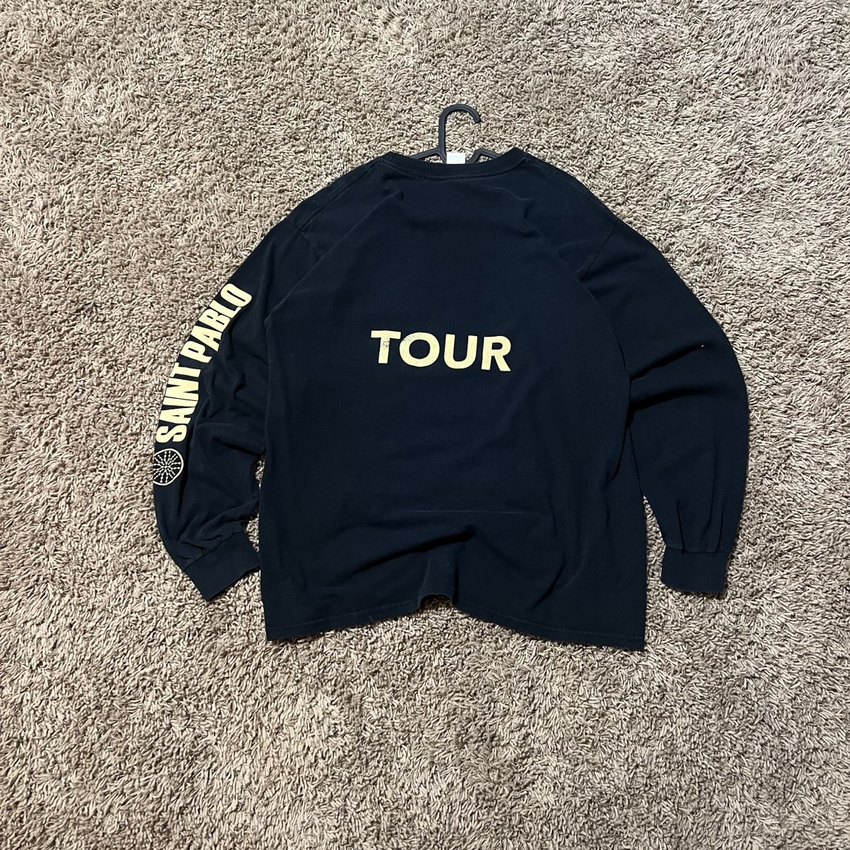 Kanye West Vintage Saint Pablo Tour Long Sleeve Shirt Gildan Size Large Size US L / EU 52-54 / 3 - 2 Thumbnail