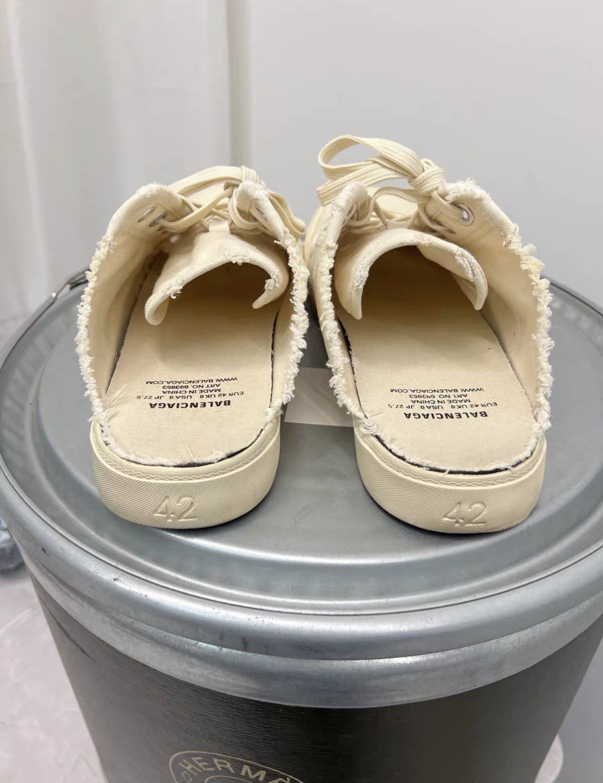 Balenciaga Balenciaga Paris Canvas Slide J42 Size US 8.5 / EU 41-42 - 2 Thumbnail