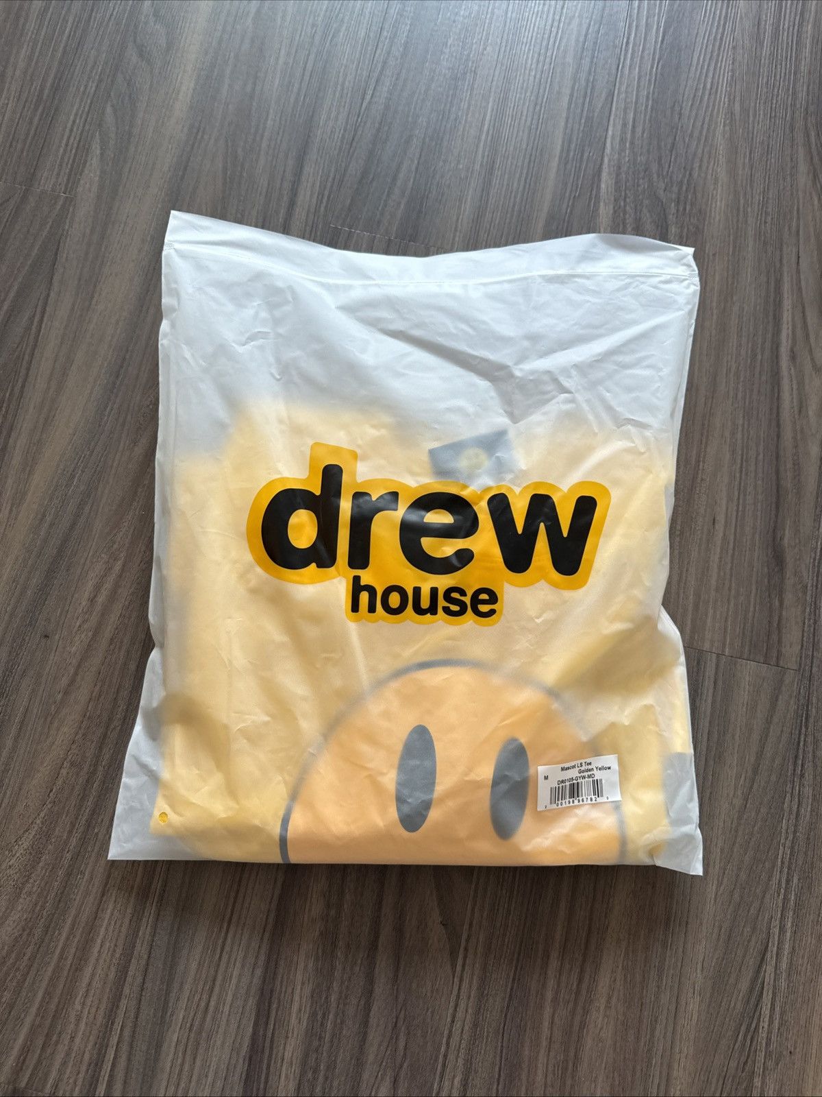 Drew House × Justin Bieber NWT Drew House Mascot Long Sleeve Tee Golden Yellow Size M Size US M / EU 48-50 / 2 - 8 Thumbnail
