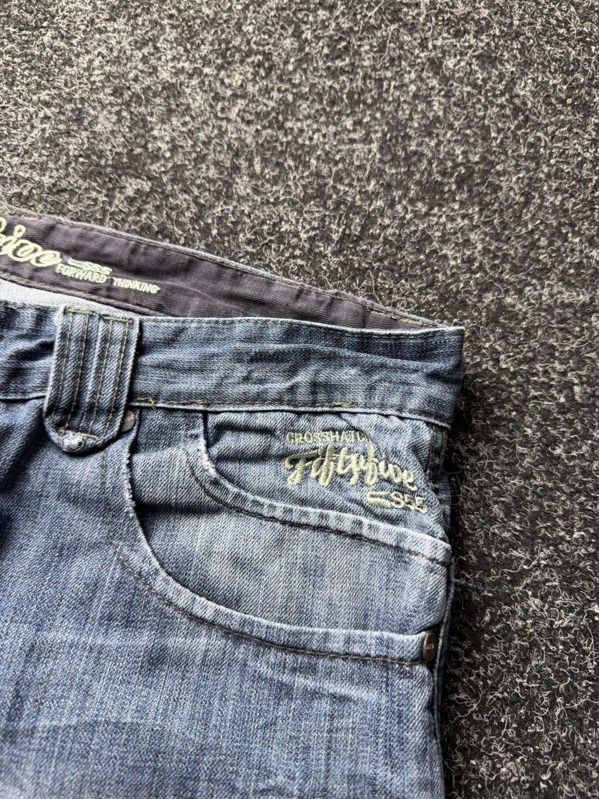 Vintage Y2K Retro Rap Cargo Denim Baggy Distressed Streetwear Size US 36 / EU 52 - 10 Thumbnail
