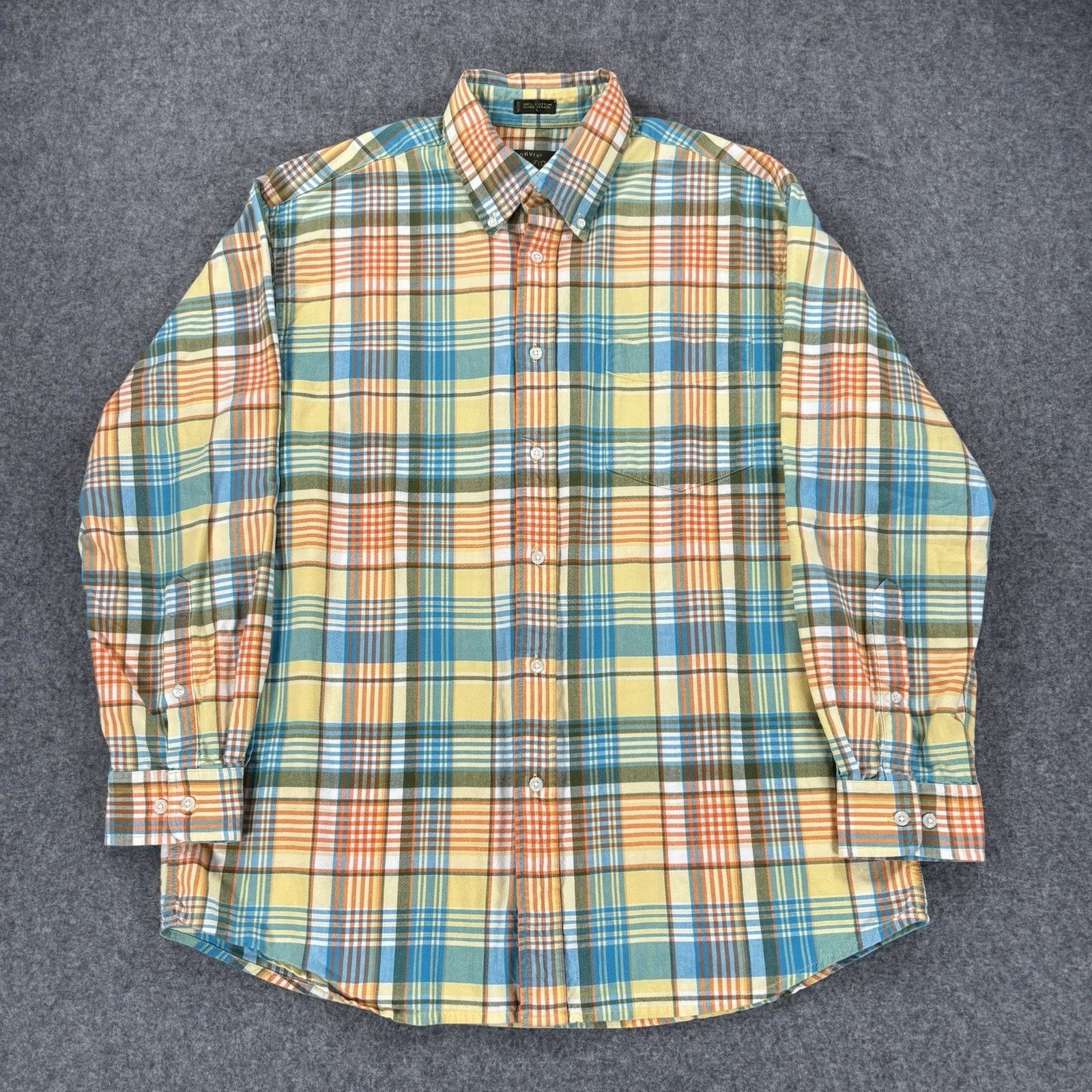 Orvis Orvis Signature Collection Shirt Mens Large Plaid Cotton Size US L / EU 52-54 / 3 - 2 Thumbnail