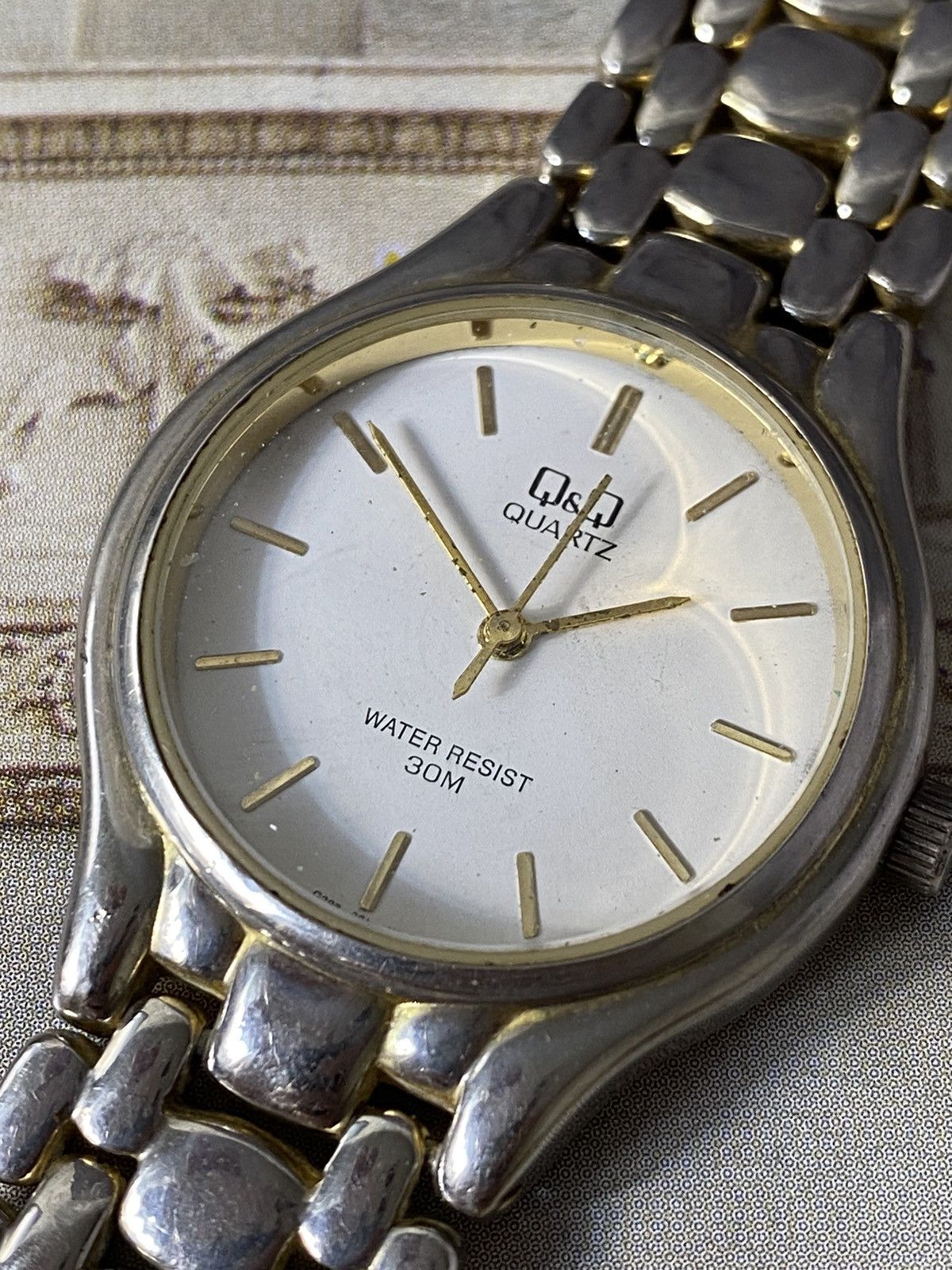 Japanese Brand Vintage Q&Q Quartz Watch Water Resist 30M Size ONE SIZE - 3 Thumbnail