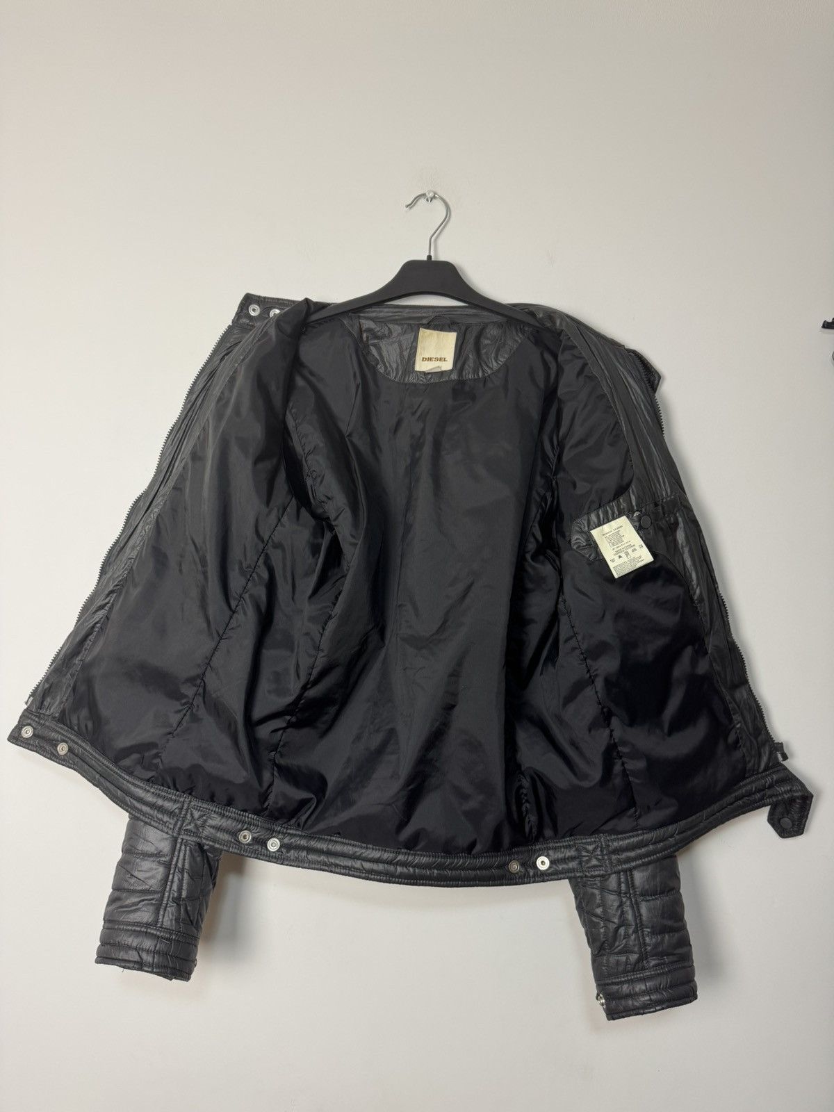 Diesel Diesel Quilted Biker Jacket Avant Garde Archive Style 00S Size US L / EU 52-54 / 3 - 12 Thumbnail