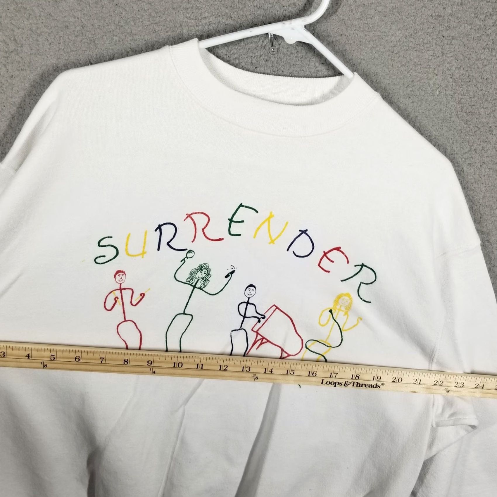 Vintage VINTAGE Surrender Band Sweatshirt Men XL White Music Crewneck Size US XL / EU 56 / 4 - 7 Thumbnail