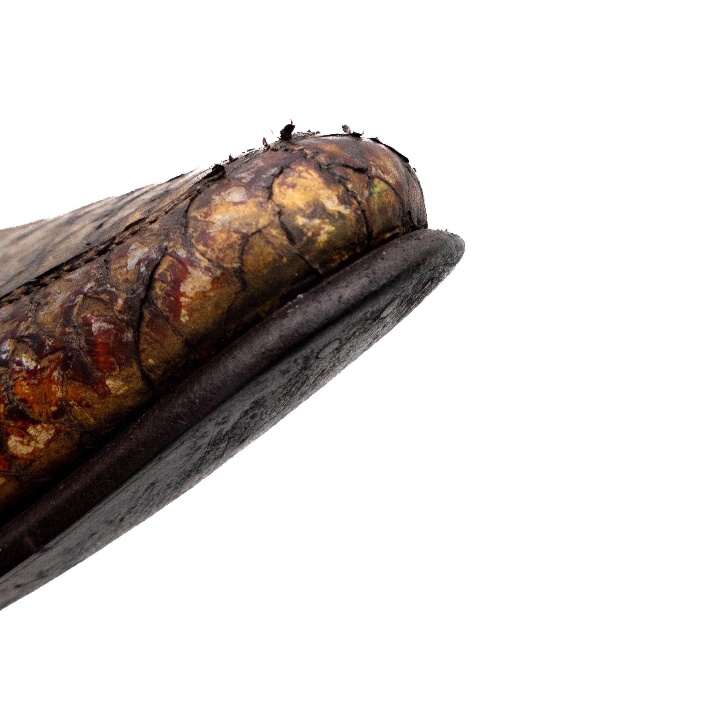 Salvatore Ferragamo Salvatore Ferragamo Python Snakeskin Loafers Gold US 12 Size US 12 / EU 45 - 18 Thumbnail