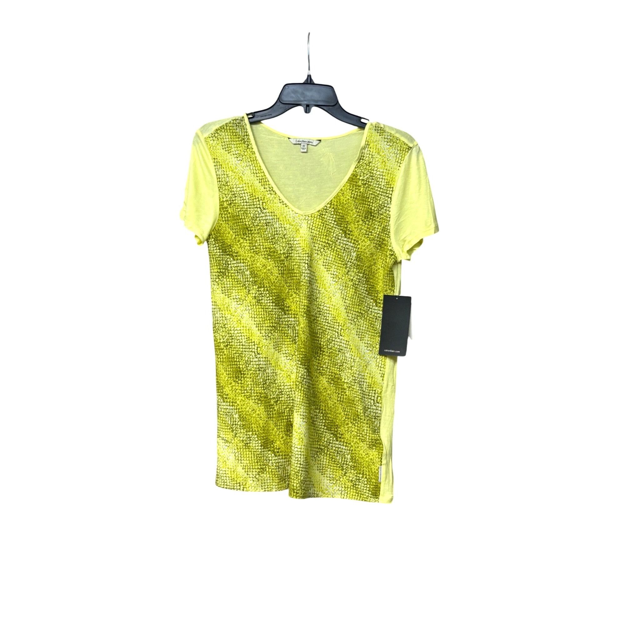 Calvin Klein Calvin Klein Jeans Women's Mixed Media Print Block Swing Te Size S / US 4 / IT 40 - 5 Thumbnail
