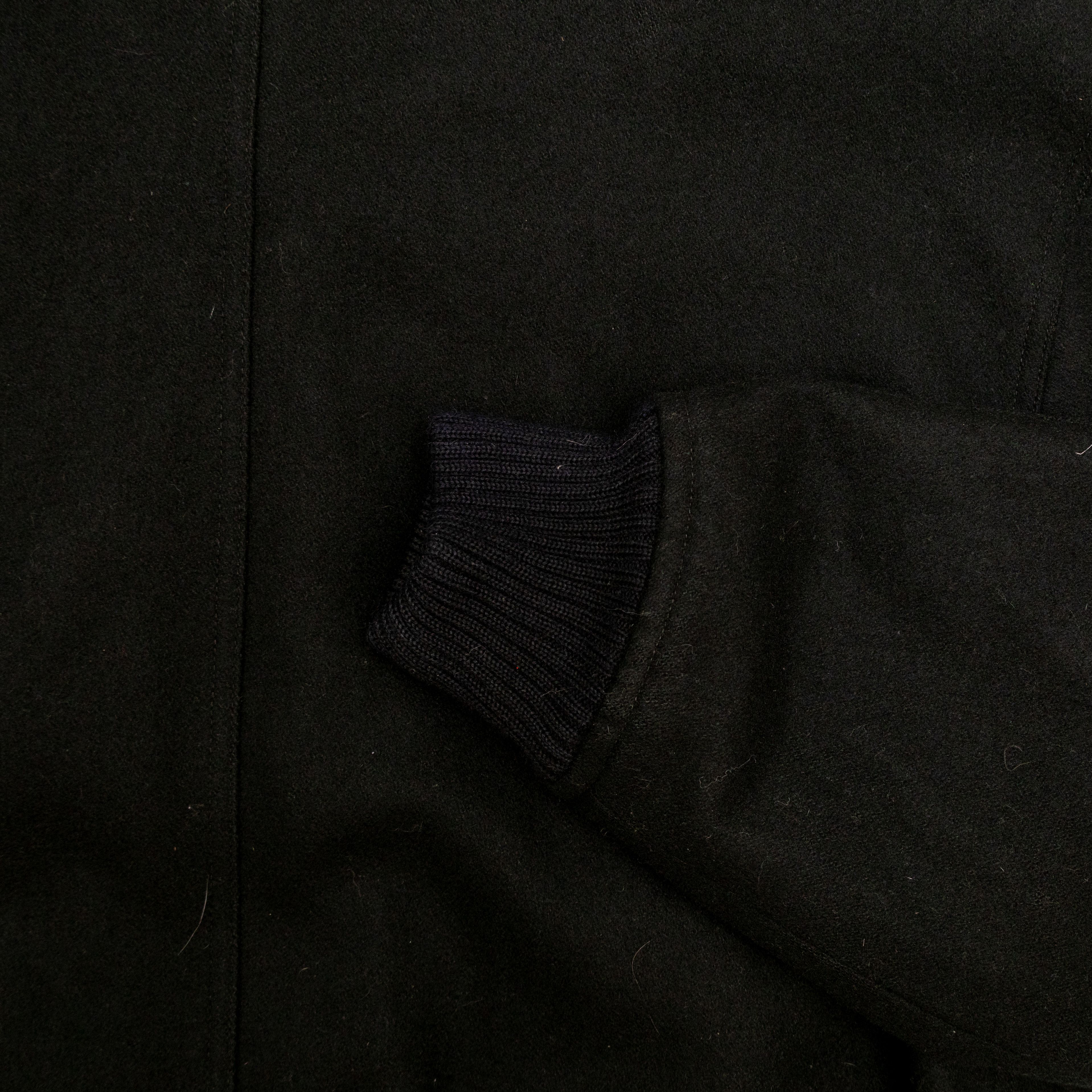 Valentino 80s Valentino Uomo Black Wool Blend Bomber Jacket Size US S / EU 44-46 / 1 - 10 Thumbnail