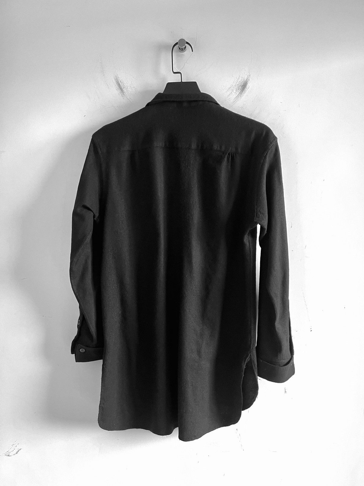 Yohji Yamamoto Yohji Yamamoto Pour Homme WOOL VIYELLA DOUBLE STAND BLOUSE Size US M / EU 48-50 / 2 - 3 Thumbnail