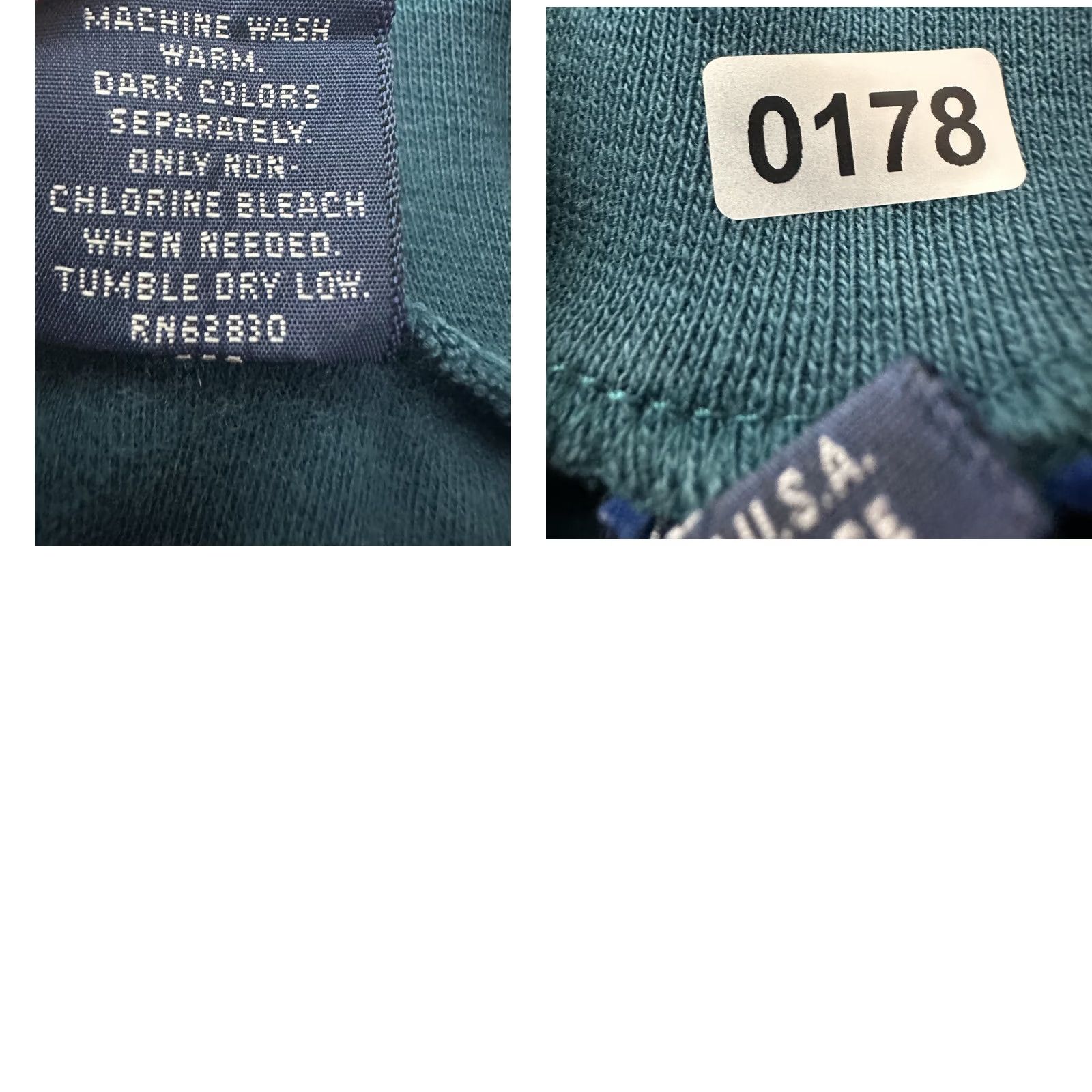 Lands' End VINTAGE Lands' End Mock Neck Shirt Womens Large Blue 90s Distressed Bohemian Grunge Casual Womens Size L / US 10 / IT 46 - 10 Thumbnail