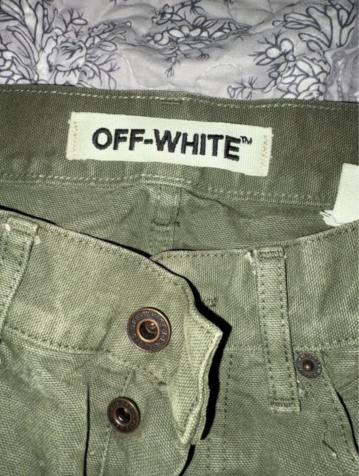 Off-White Off White Green Diagonal Skinny Jeans Size US 30 / EU 46 - 5 Thumbnail