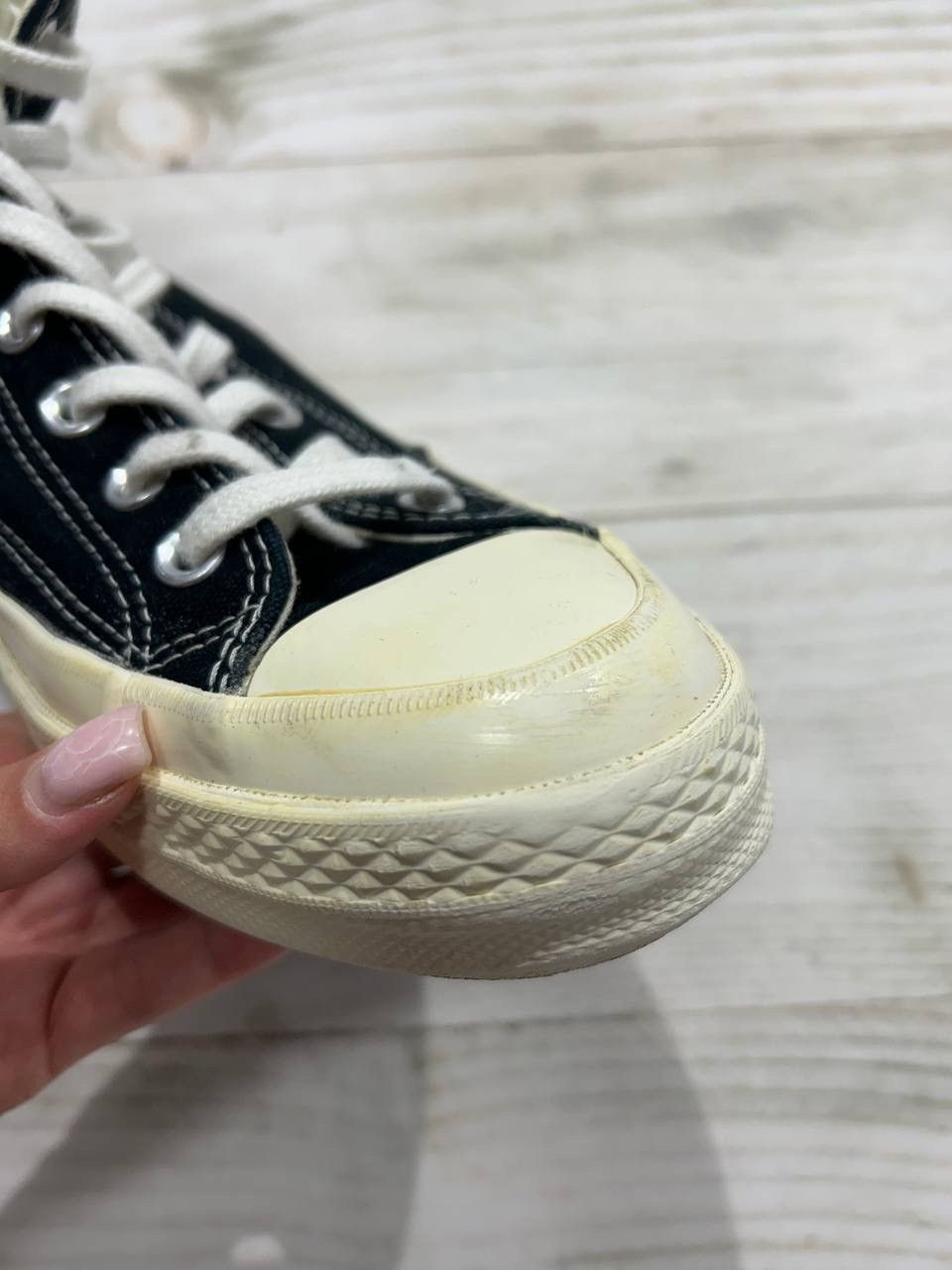 Comme des Garcons PLAY Comme des Garçons x Converse High Top CDG Sneakers Size US 8.5 / EU 41-42 - 7 Thumbnail