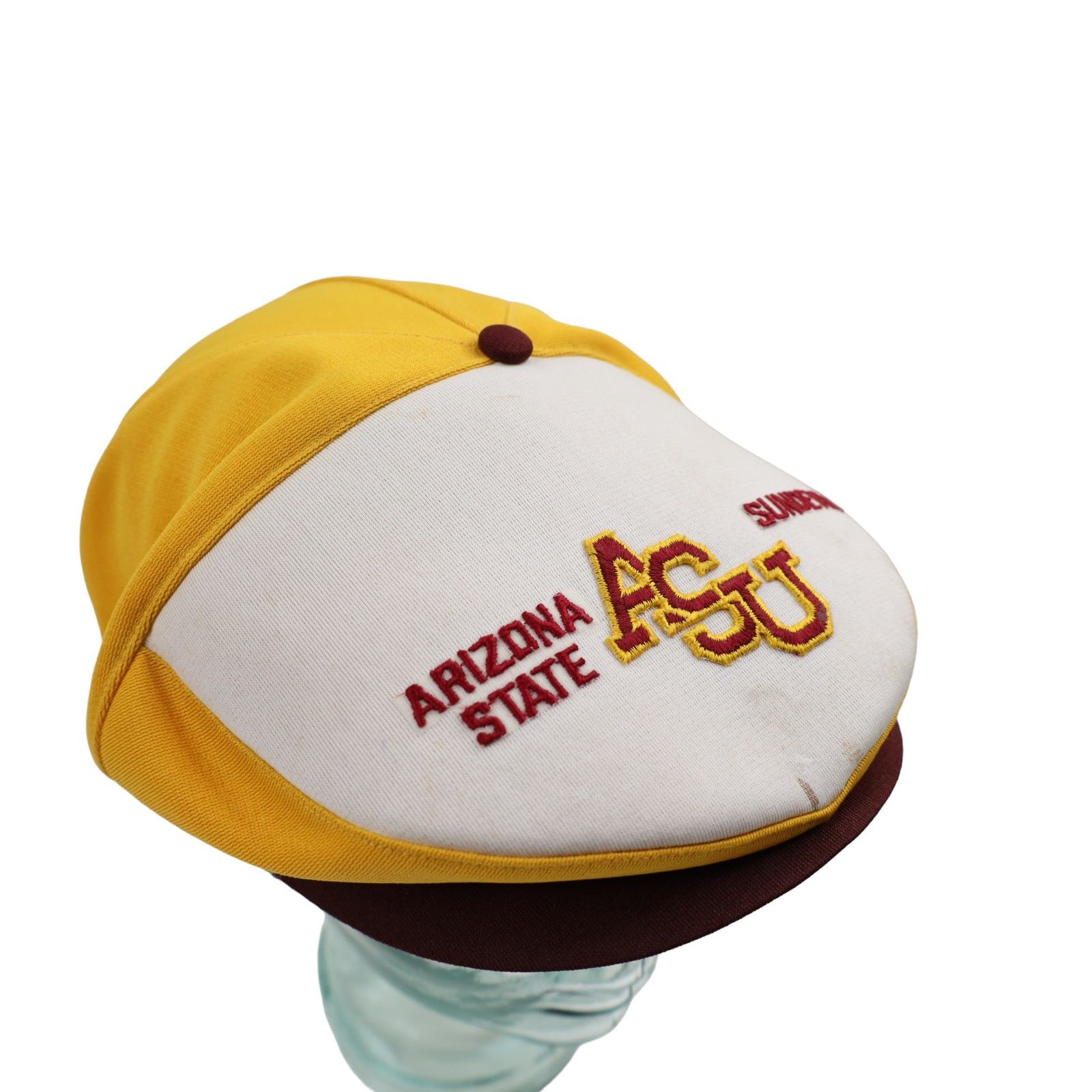NCAA × Vintage Vintage ASU Ariszona State Devils Foam Snapback Flat Cap Size ONE SIZE - 2 Thumbnail