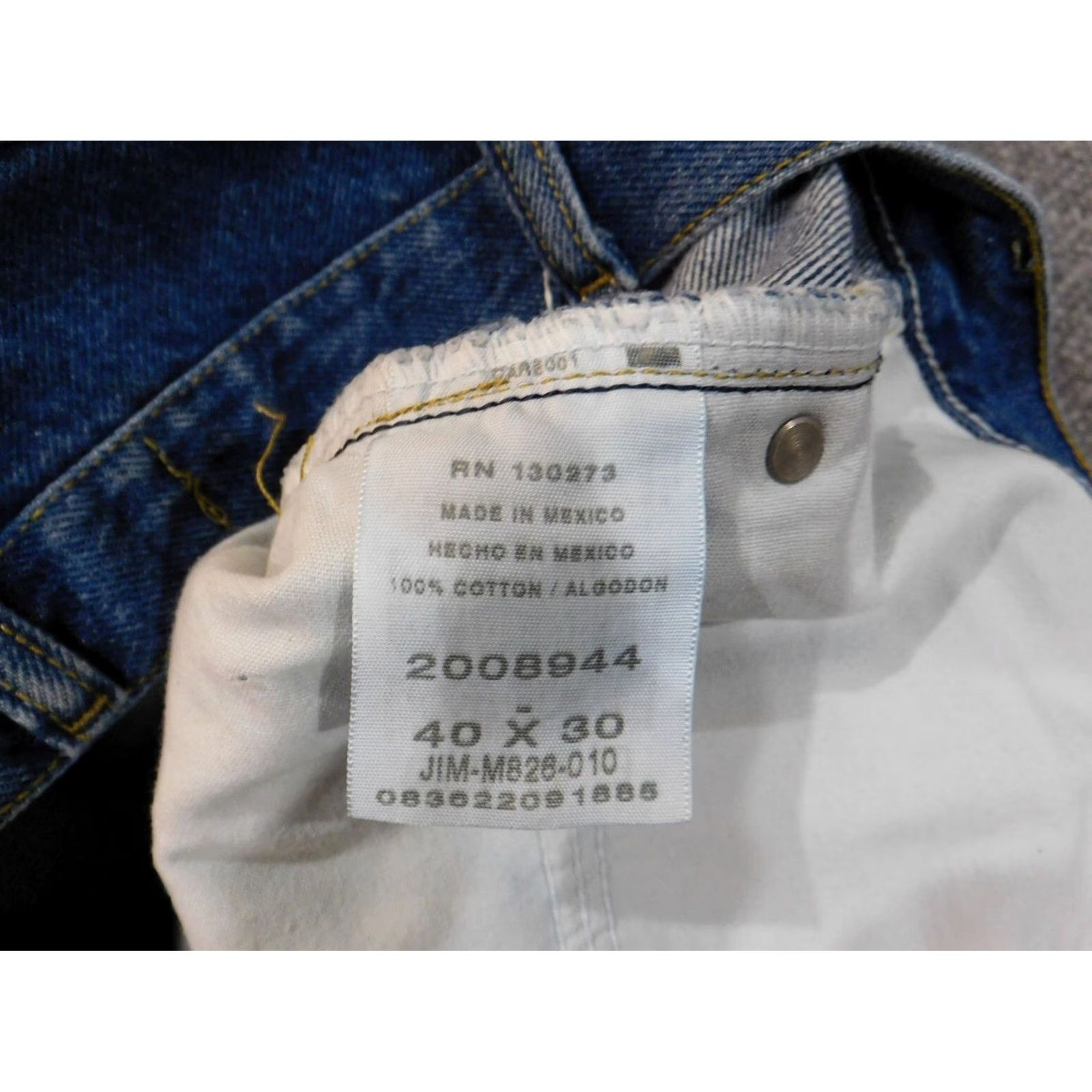 Lee Lee Jeans Men 40x30 Jeans Regular Fit Denim Classic Cotton Blue Straight USA 40 Inseam 30 Distressed Pockets Vintage No Size US 40 / EU 56 - 4 Thumbnail
