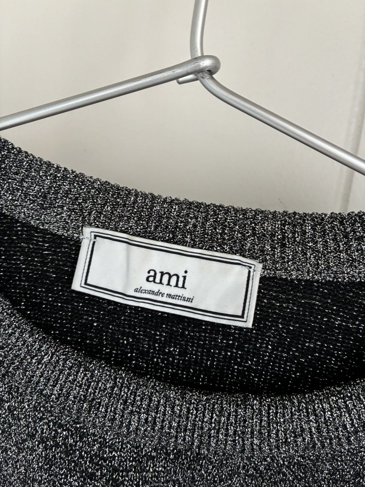 AMI AMI silver lurex knit Size US M / EU 48-50 / 2 - 3 Thumbnail