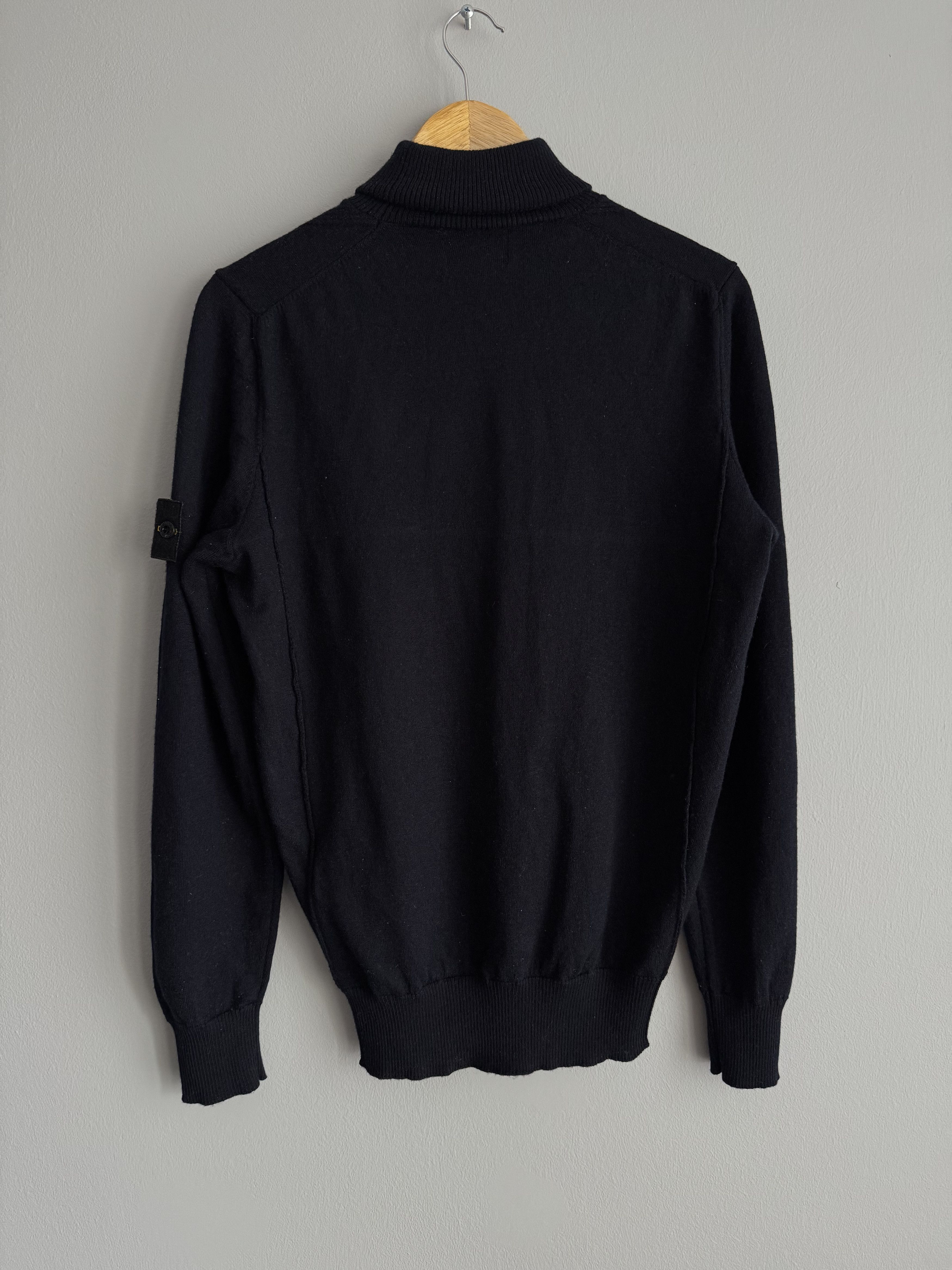 Stone Island Stone Island 100% Wool Turtleneck Dark Grey Sweater Size US L / EU 52-54 / 3 - 5 Thumbnail