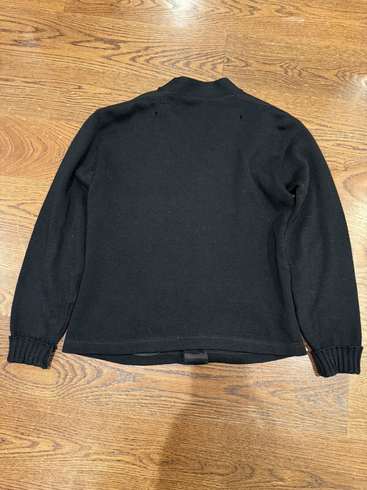 Vintage Vintage 50s 60s Black Varsity Style Cardigan Letterman F Size US L / EU 52-54 / 3 - 7 Thumbnail
