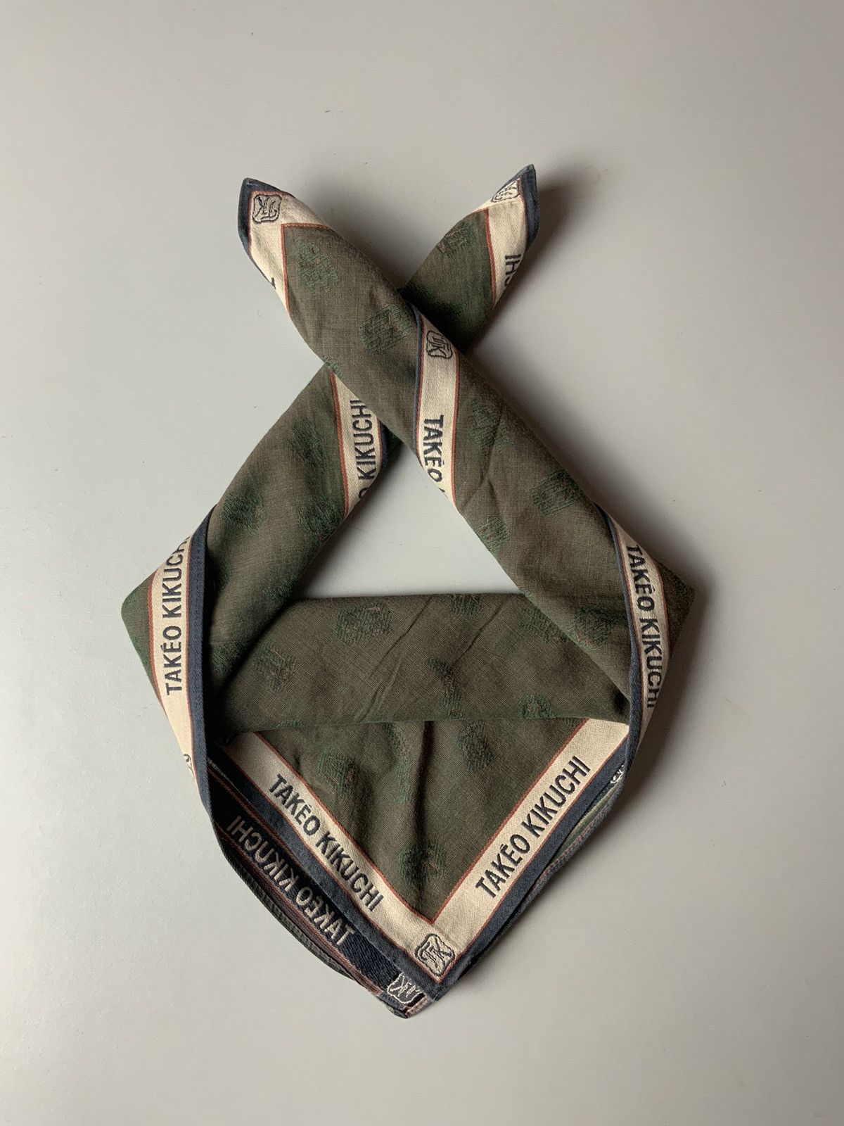 Takeo Kikuchi Takeo Kikuchi Monogram Japan Handkerchief Bandana Size ONE SIZE - 2 Thumbnail