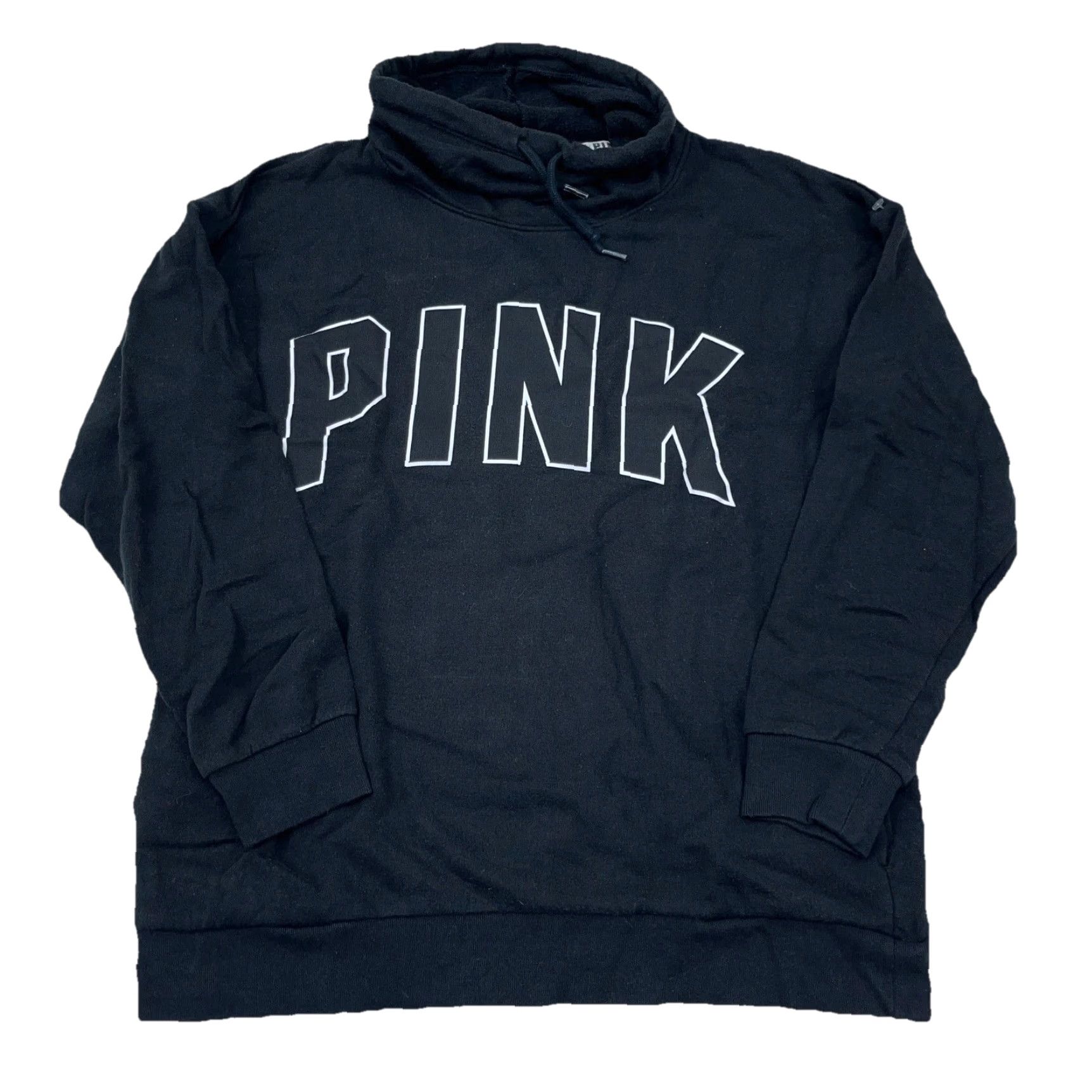 Victoria's Secret Victoria's Secret PINK Sweatshirt Women XS Black Pullover Turtleneck VTG Size XS / US 0-2 / IT 36-38 - 5 Thumbnail