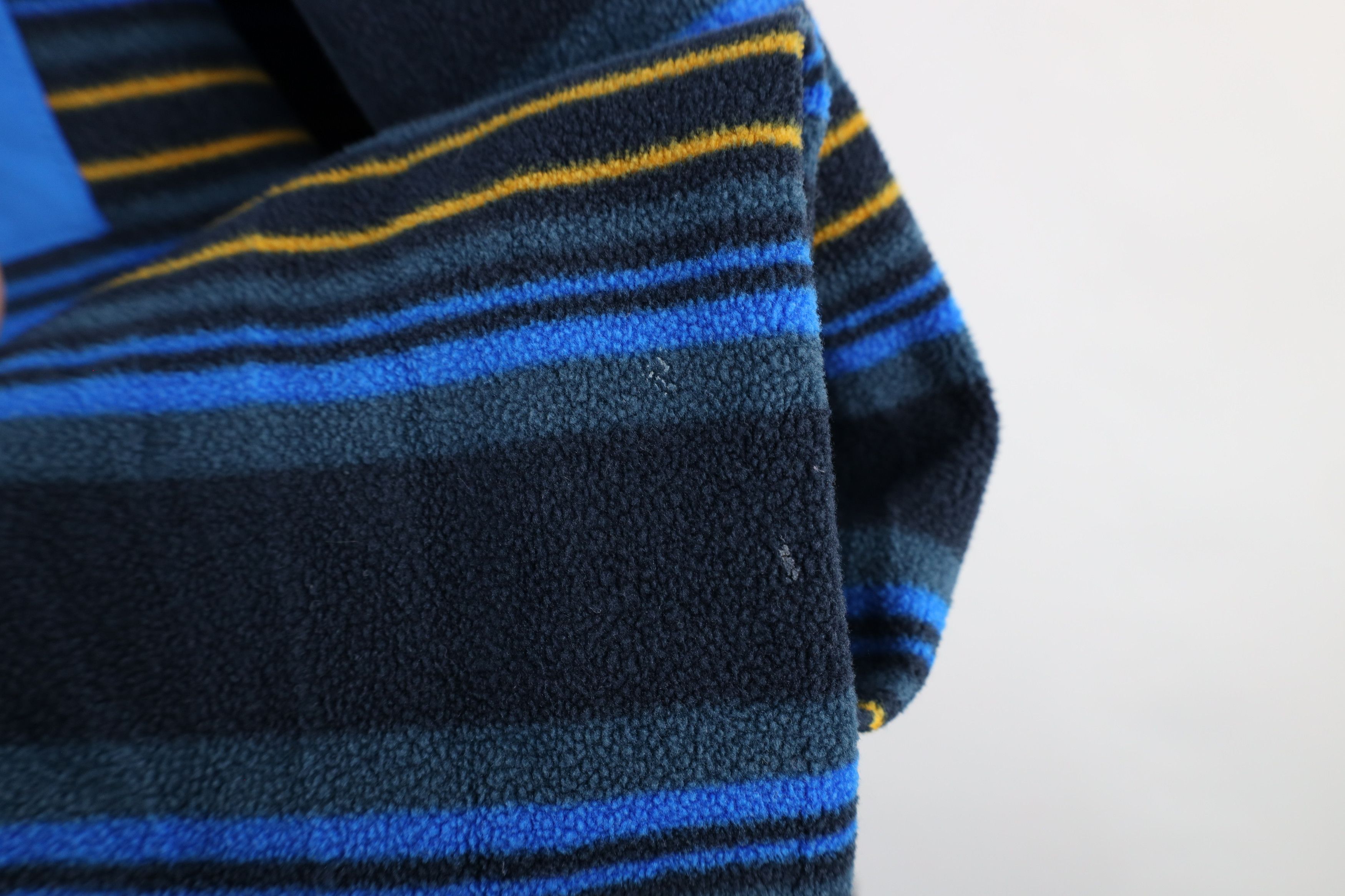 Duluth Trading Company × Vintage Duluth Trading Co Striped Fleece Half Zip Pullover Sweater Size US XL / EU 56 / 4 - 4 Thumbnail