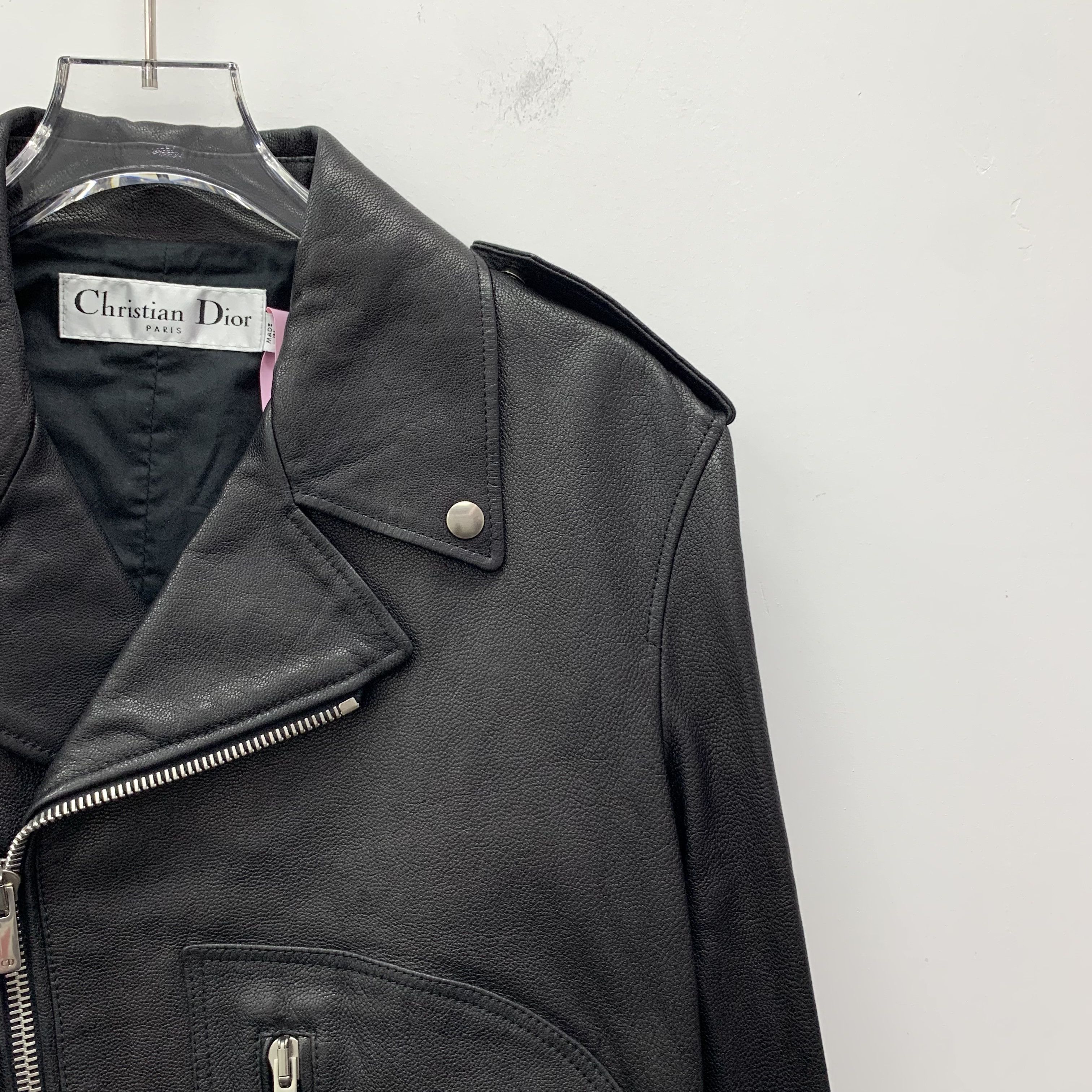 Dior Dior Jacket – Black Wheel Print Leather (Size M) Size M / US 6-8 / IT 42-44 - 5 Thumbnail