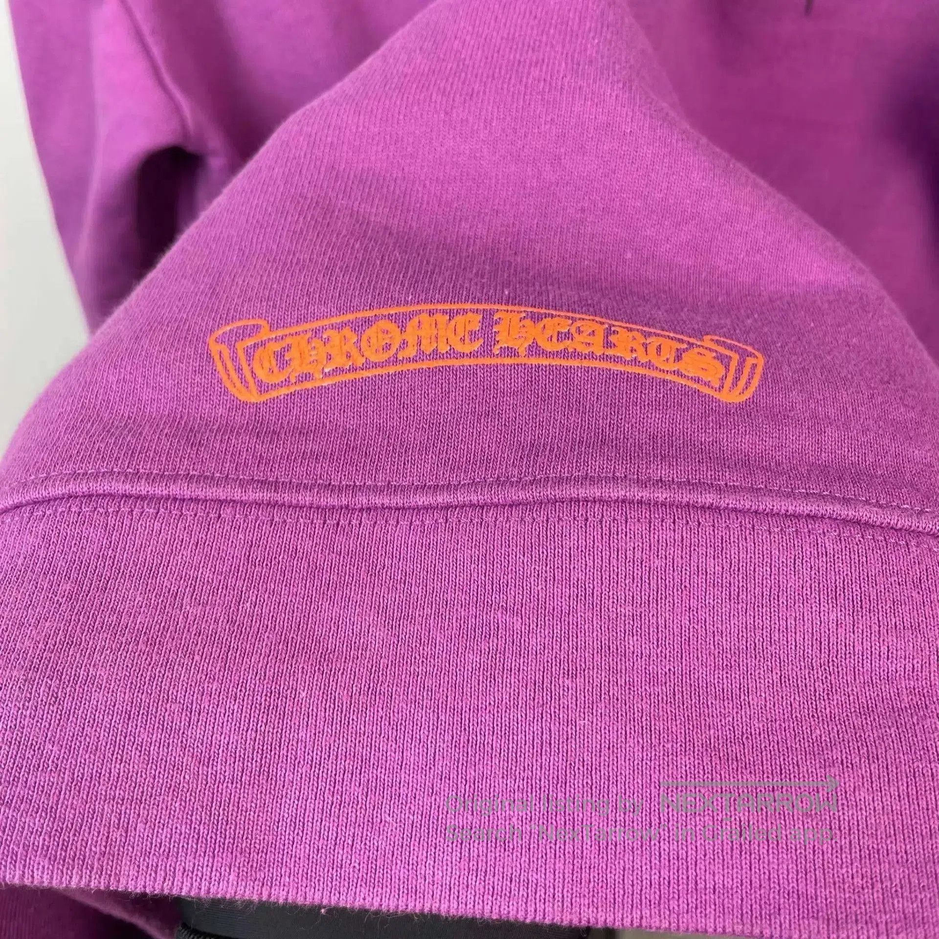 Chrome Hearts Purple Graphic Hoodie with Front Pocket and Sleeve Art. Size US M / EU 48-50 / 2 - 9 Thumbnail
