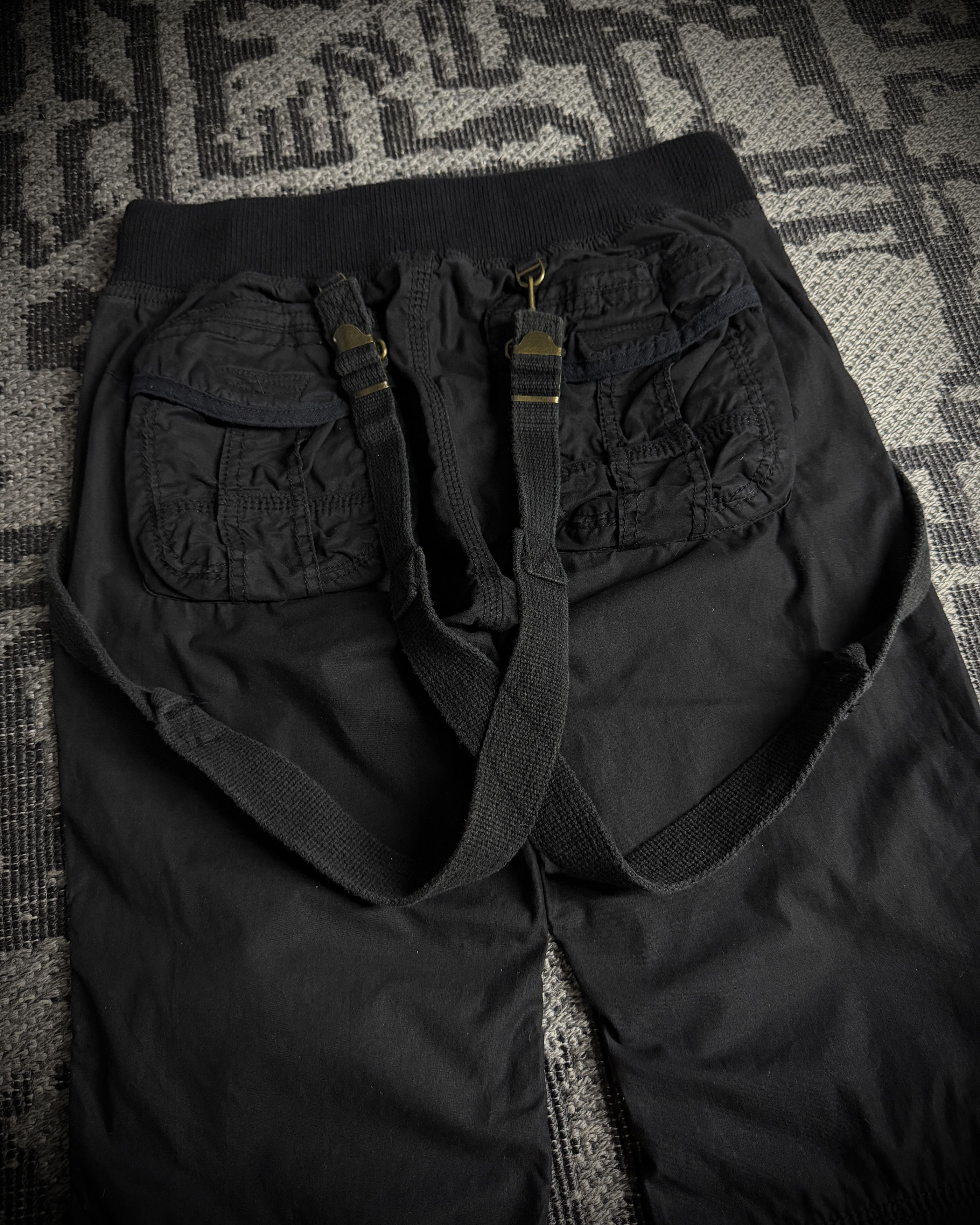 GOA GOA Suspender Cargo Flared Pants Black Size US 30 / EU 46 - 10 Thumbnail