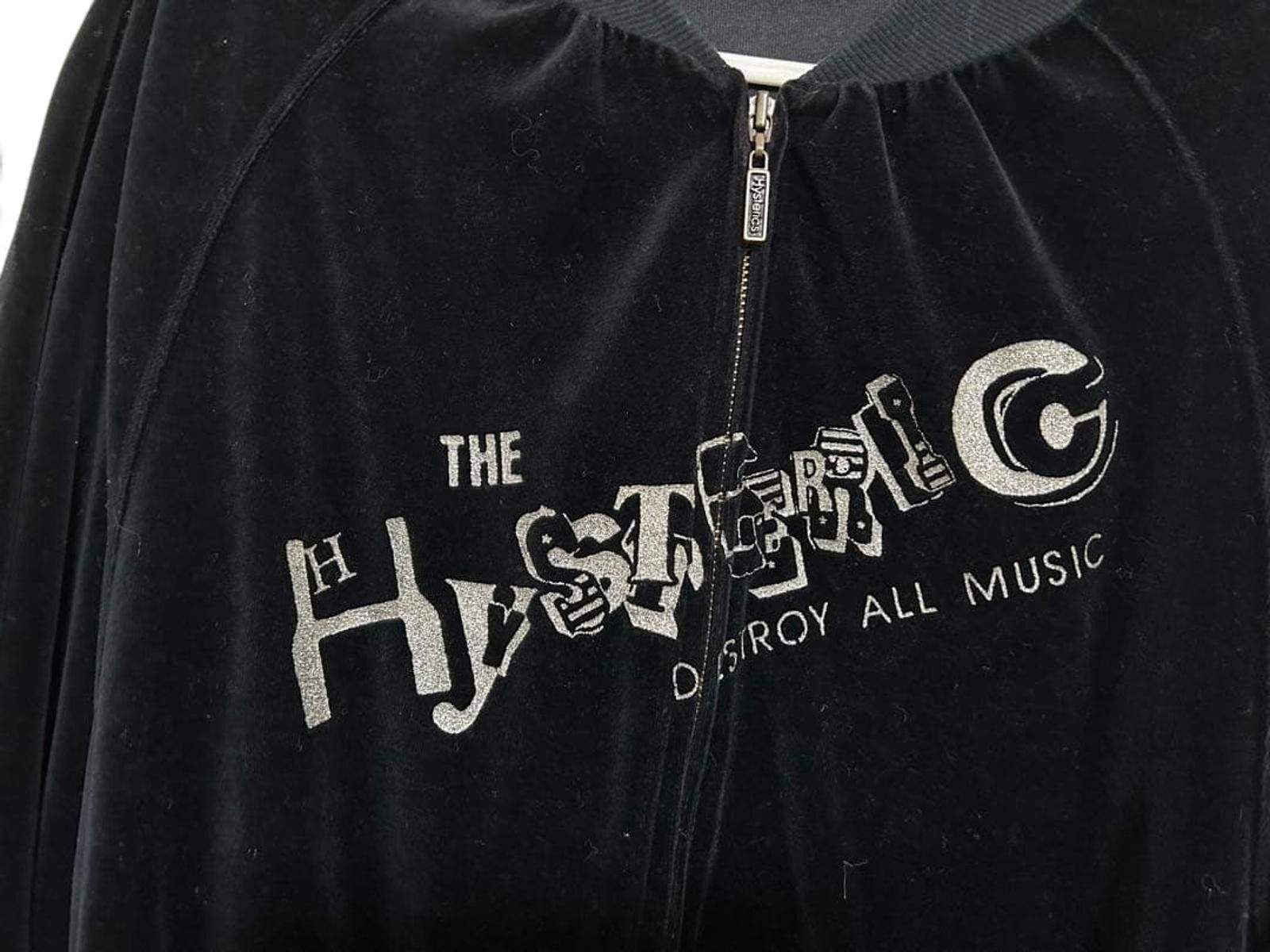 Hysteric Glamour Hysteric Glamour - Black Velvet Varsity Jacket Size M / US 6-8 / IT 42-44 - 3 Thumbnail