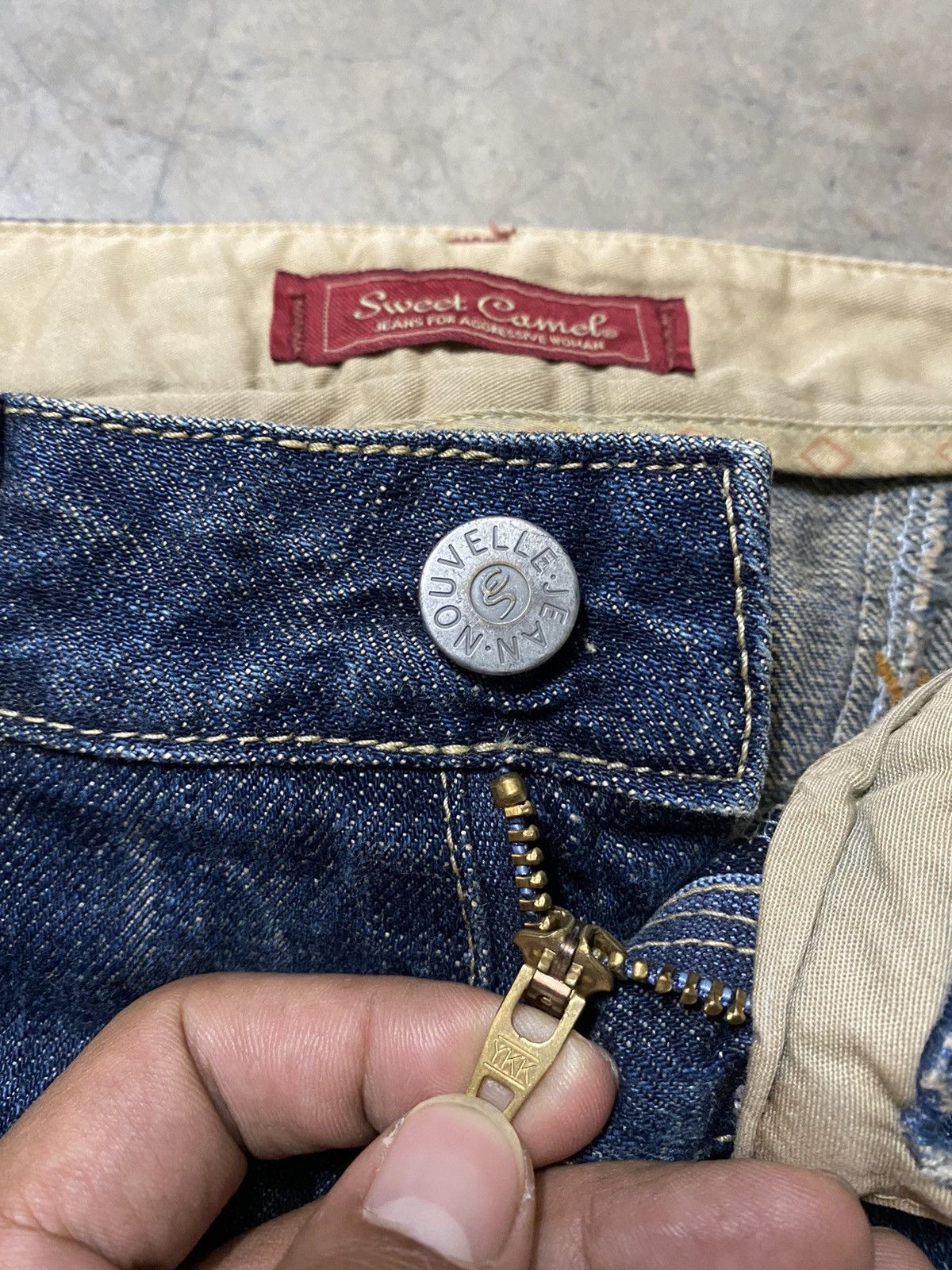 Hysteric Glamour × Japanese Brand Flare Jeans Japanese Rusty Sweet Camel Baggy Jeans Size US 31 - 15 Thumbnail