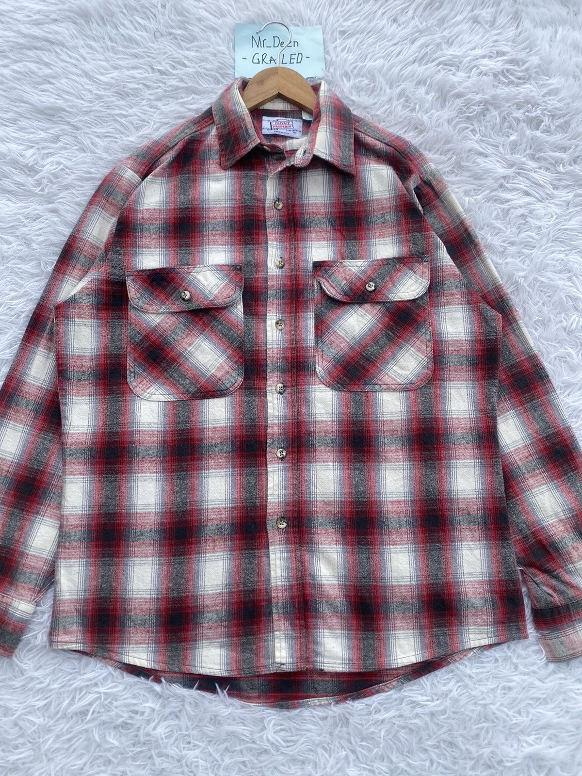 Flannel Rare Vintage Private Property Flannel Shirt Size US M / EU 48-50 / 2 - 4 Thumbnail
