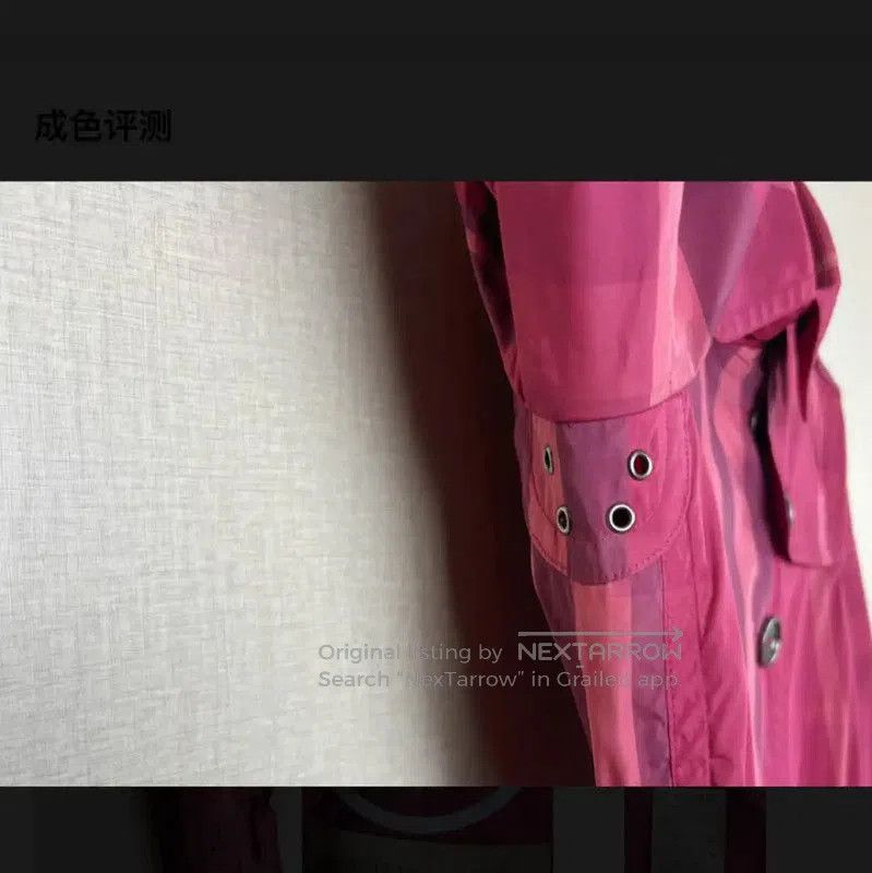Burberry Burberry Pink Polyester Women's Trench Coat. Size XXS / US 00 / IT 34 - 4 Thumbnail
