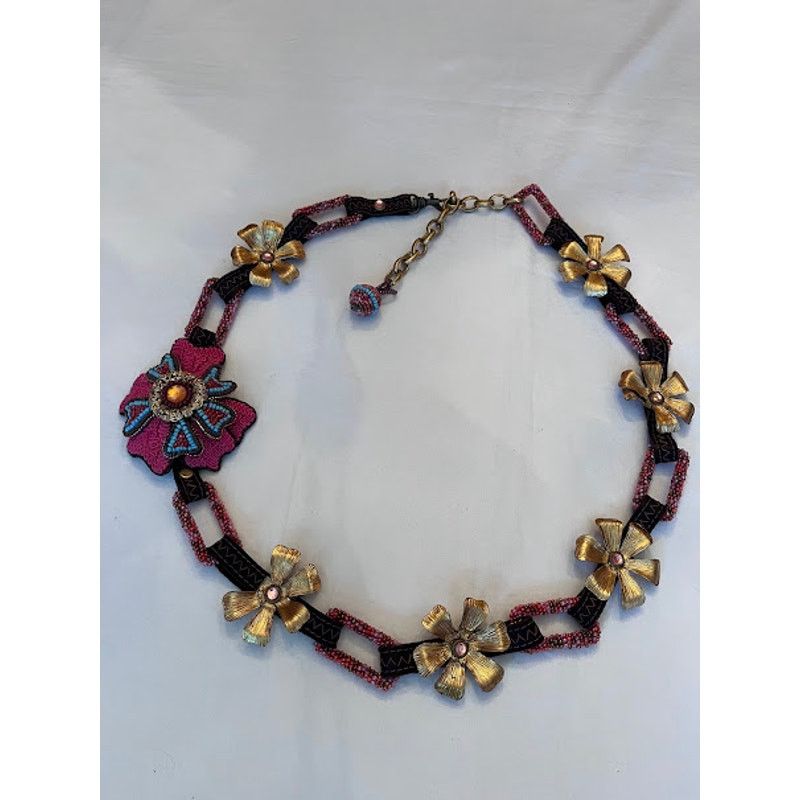 Mary Frances Mary Frances Belt Necklace Boho Adjustable Link VTG 90s Size ONE SIZE - 1 Thumbnail