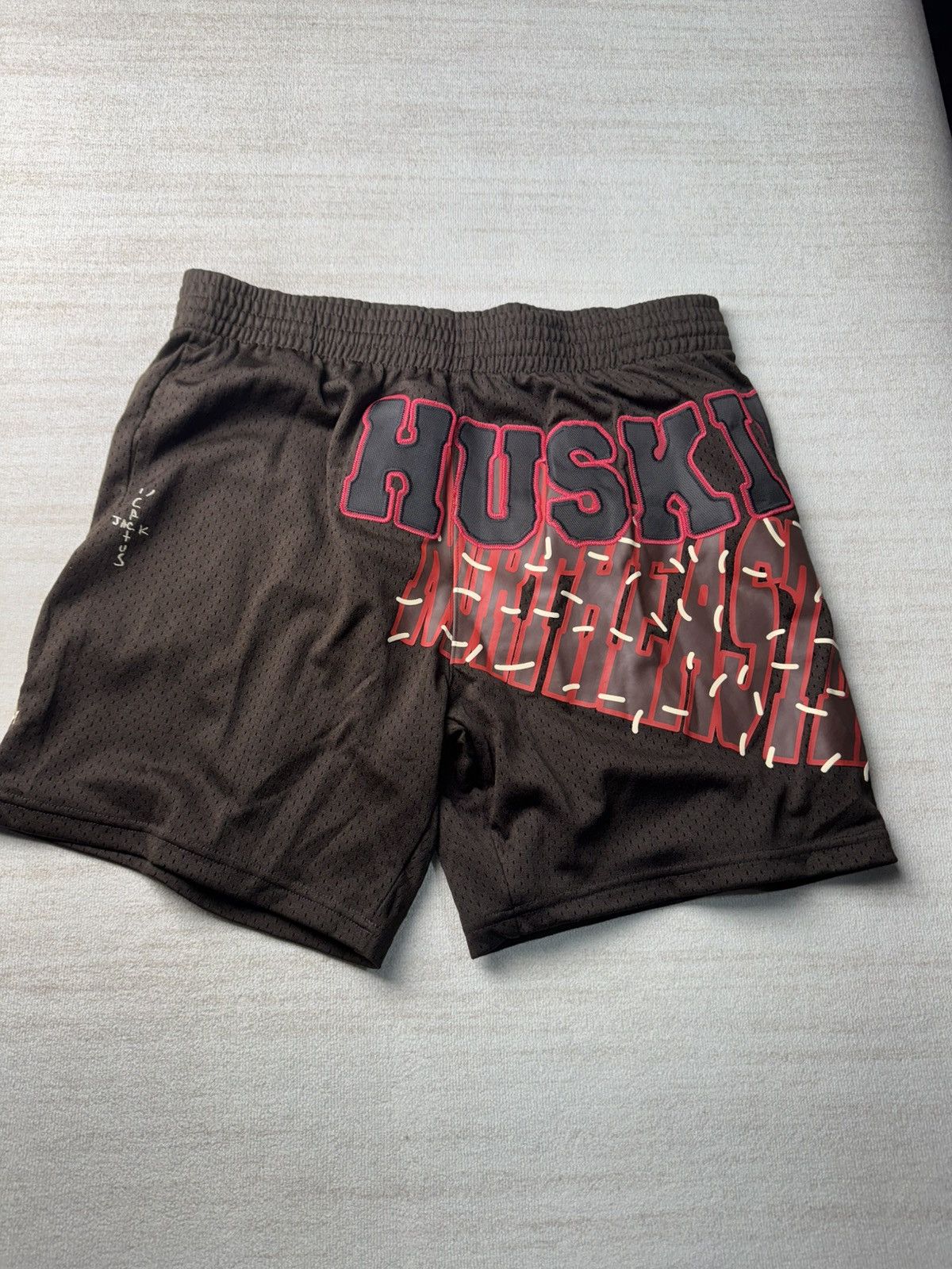Mitchell & Ness × Travis Scott Northeastern huskies shorts Size US 36 / EU 52 - 1 Thumbnail