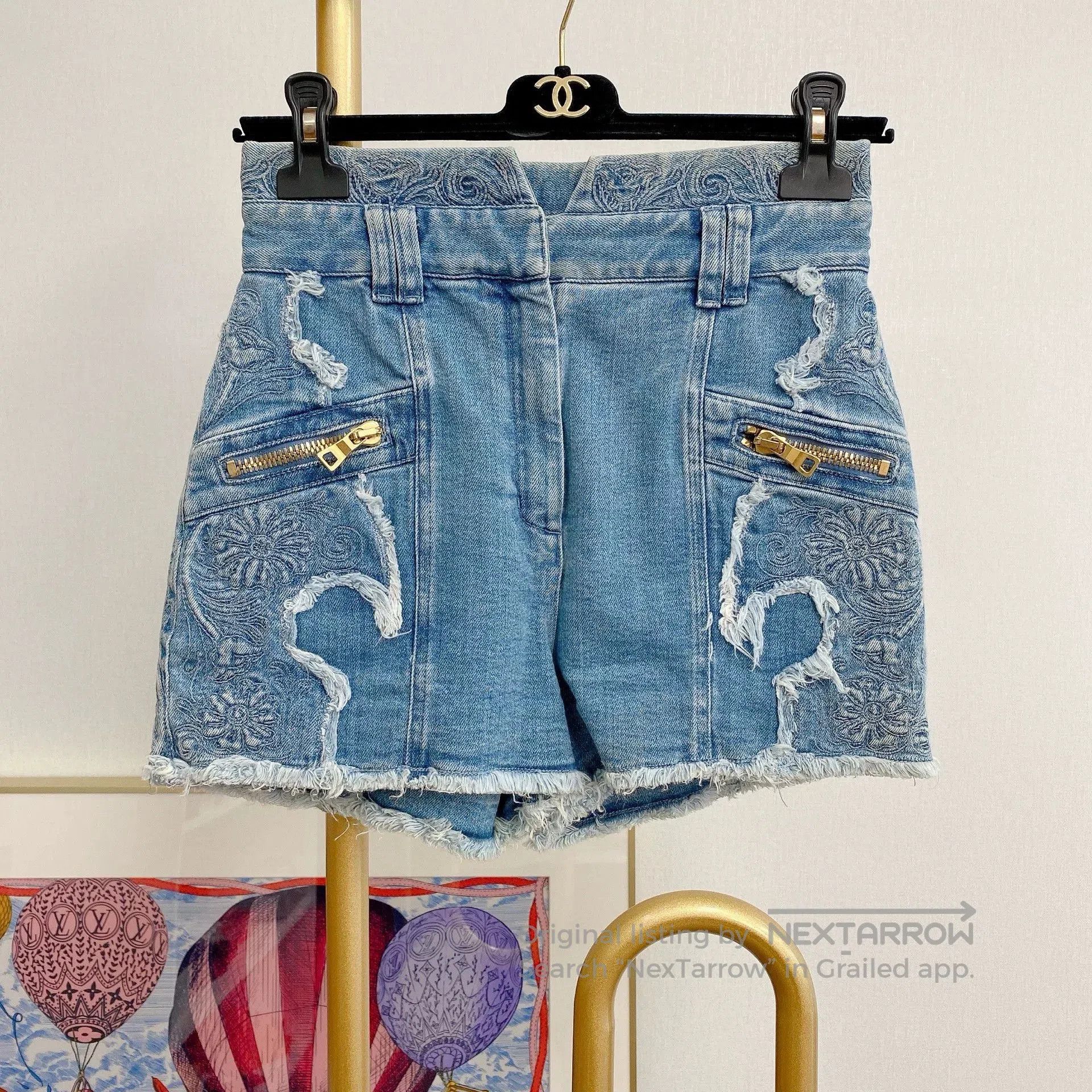 Balmain Balmain Denim Shorts. Size 35" - 1 Thumbnail