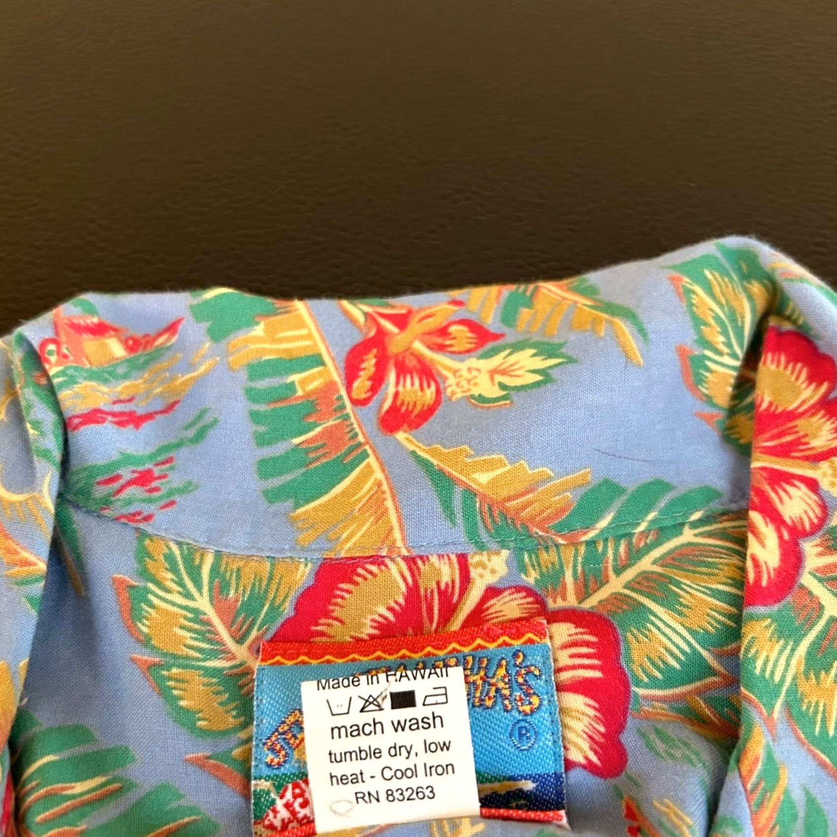 Reyn Spooner Reyn Spooner Joe Kealoha's Hawaiian Shirt Button Up Floral Blue Red Mens Large Size US L / EU 52-54 / 3 - 5 Thumbnail