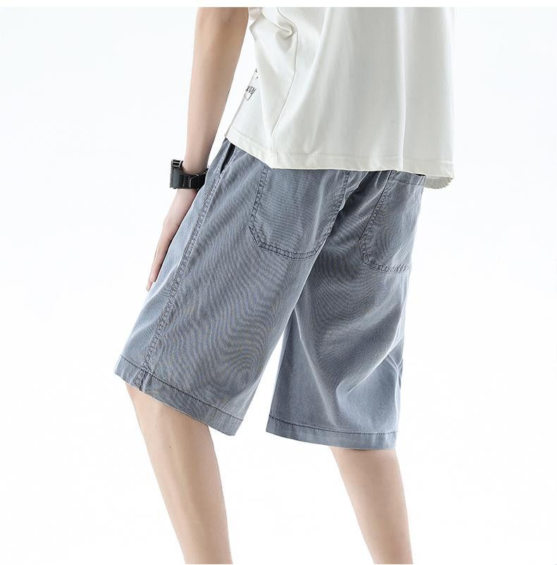 Japanese Brand × Jean Retro straight leg ice silk denim shorts Size US 30 / EU 46 - 5 Thumbnail