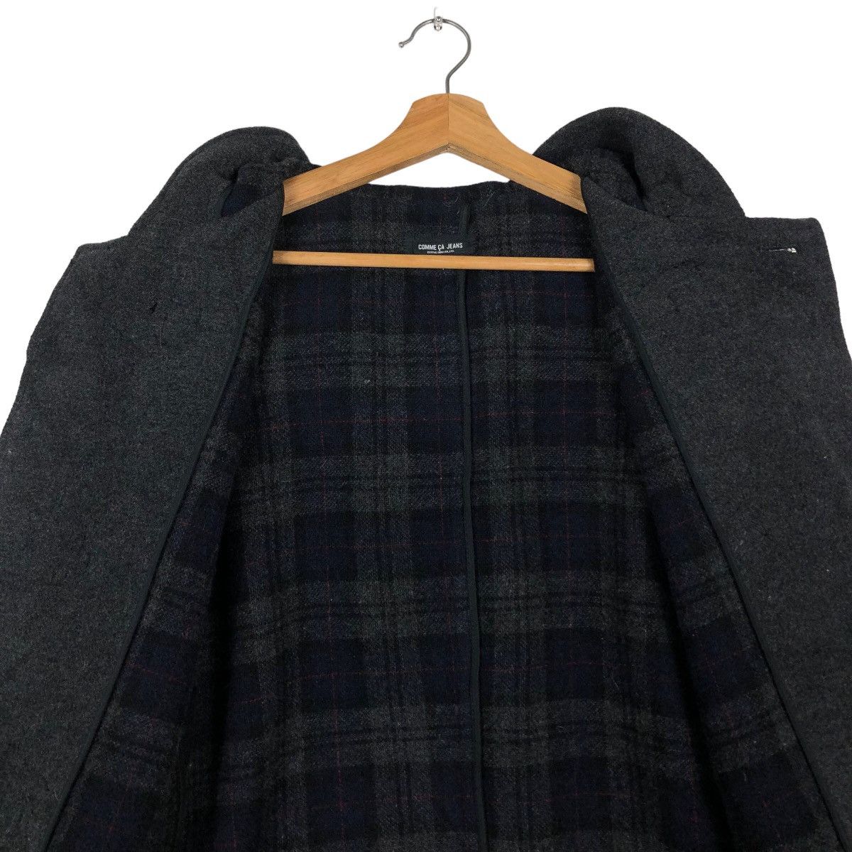 Japanese Brand 🔥90’s Long Jacket Wool Comme Ca Ism Japan Issey Miyake Size US M / EU 48-50 / 2 - 12 Thumbnail