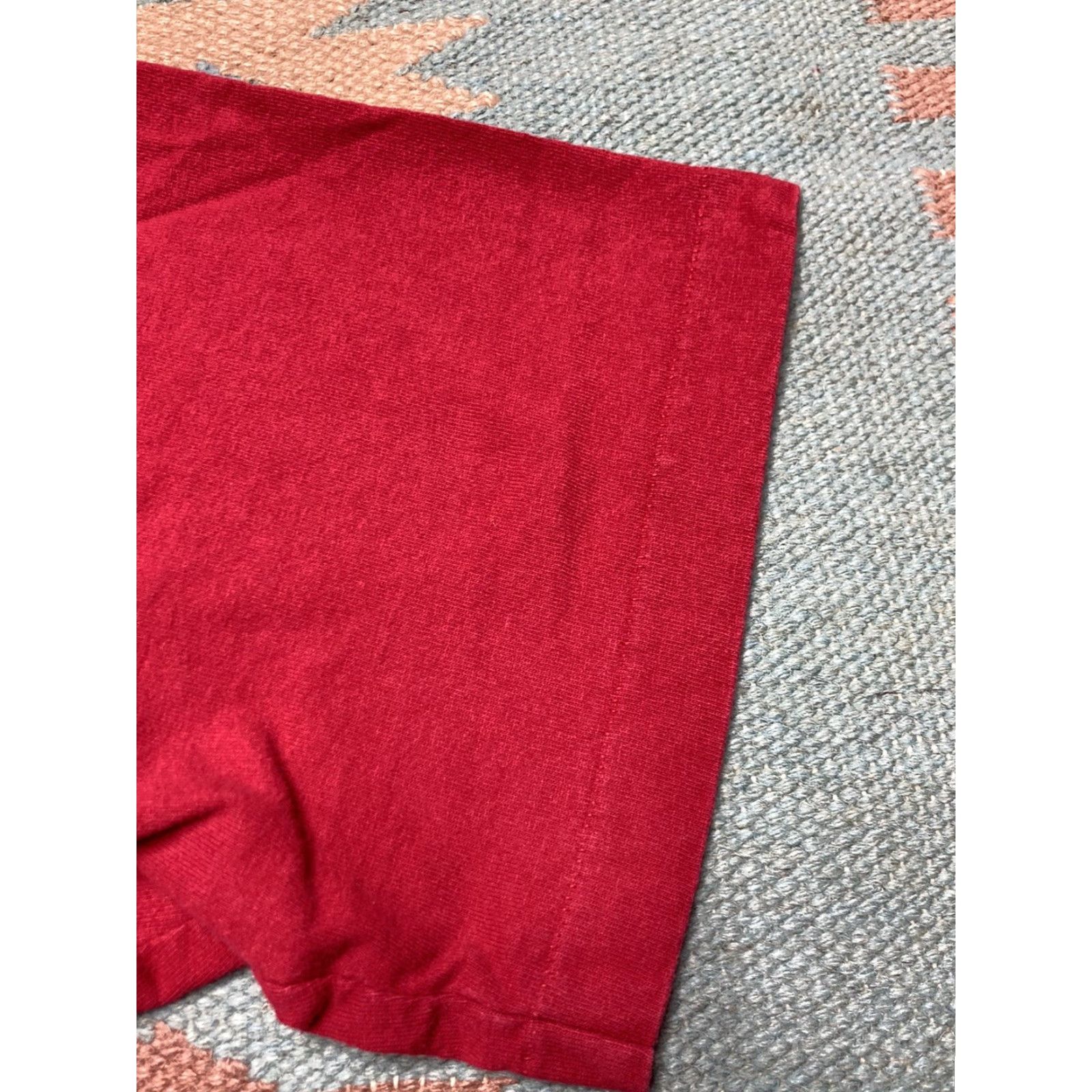 Fruit Of The Loom VINTAGE 90s Fruit of the Loom Blank T-Shirt Large Red Mens Shirt Size US L / EU 52-54 / 3 - 3 Thumbnail