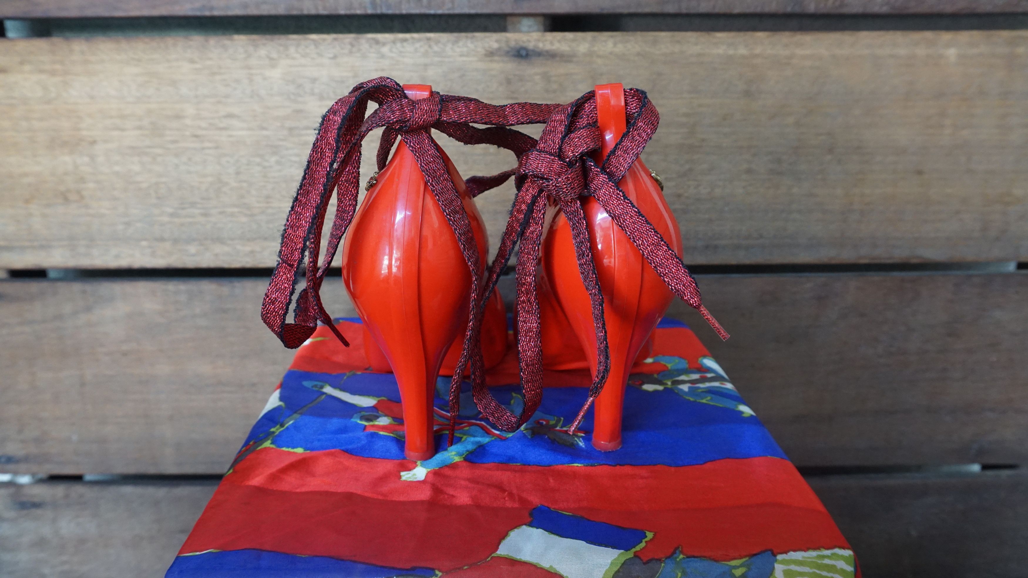 Vivienne Westwood Vivienne Westwood Anglomania Melissa red Lace Up Heels Size US 6 / IT 36 - 5 Thumbnail
