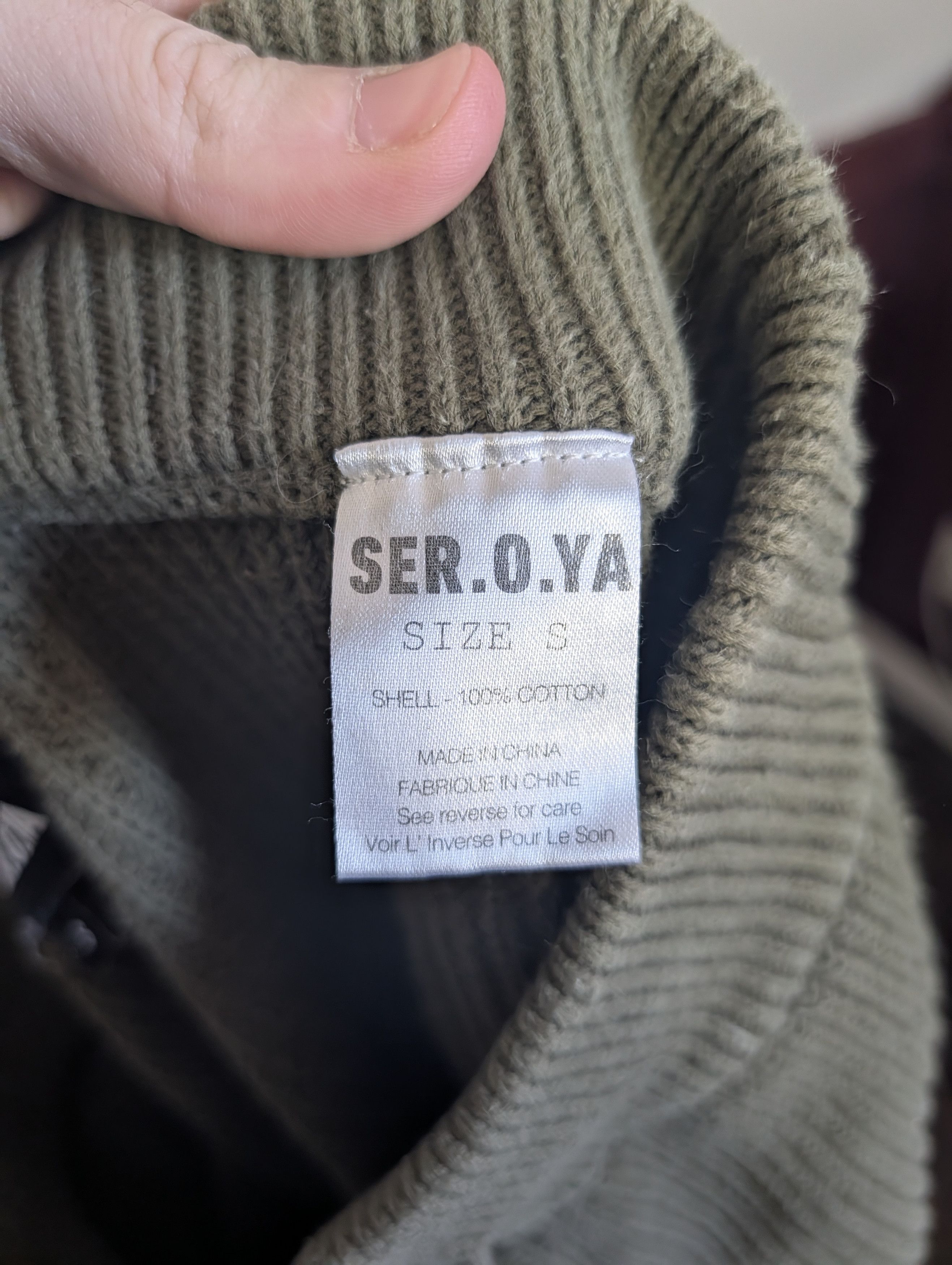 Other SER.O.YA Green cotton knit distressed jogger sweatpants S Size US 30 / EU 46 - 9 Thumbnail