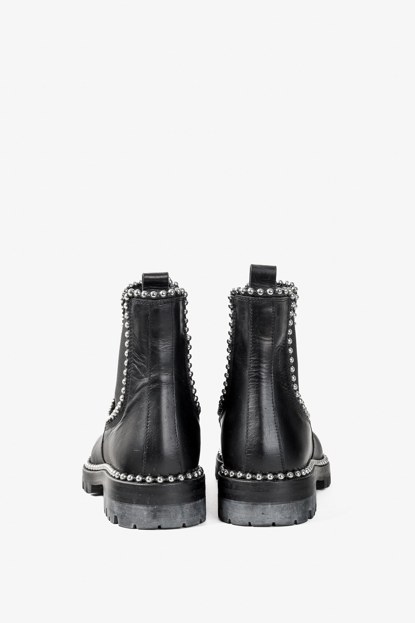 Alexander Wang Alexander Wang Spencer Silver Studded Lug Chelsea Boots Size US 10 / IT 40 - 3 Thumbnail