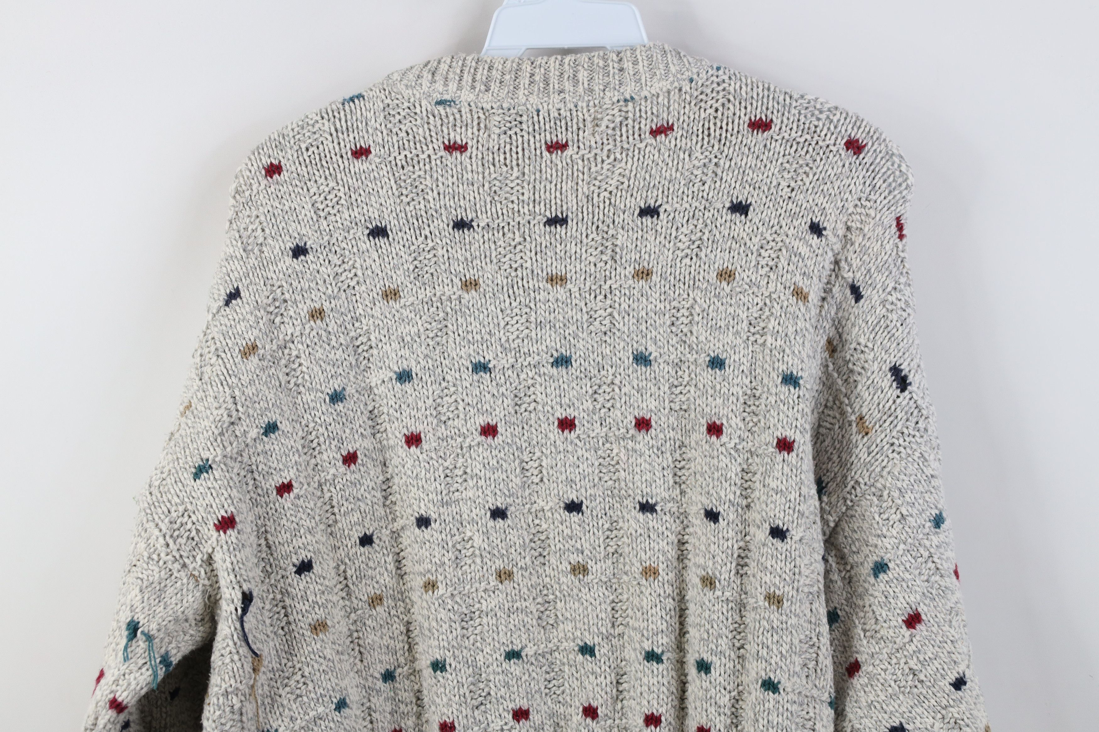 Vintage Vintage 90s Streetwear Chunky Cotton Knit Sweater USA Size US M / EU 48-50 / 2 - 14 Thumbnail