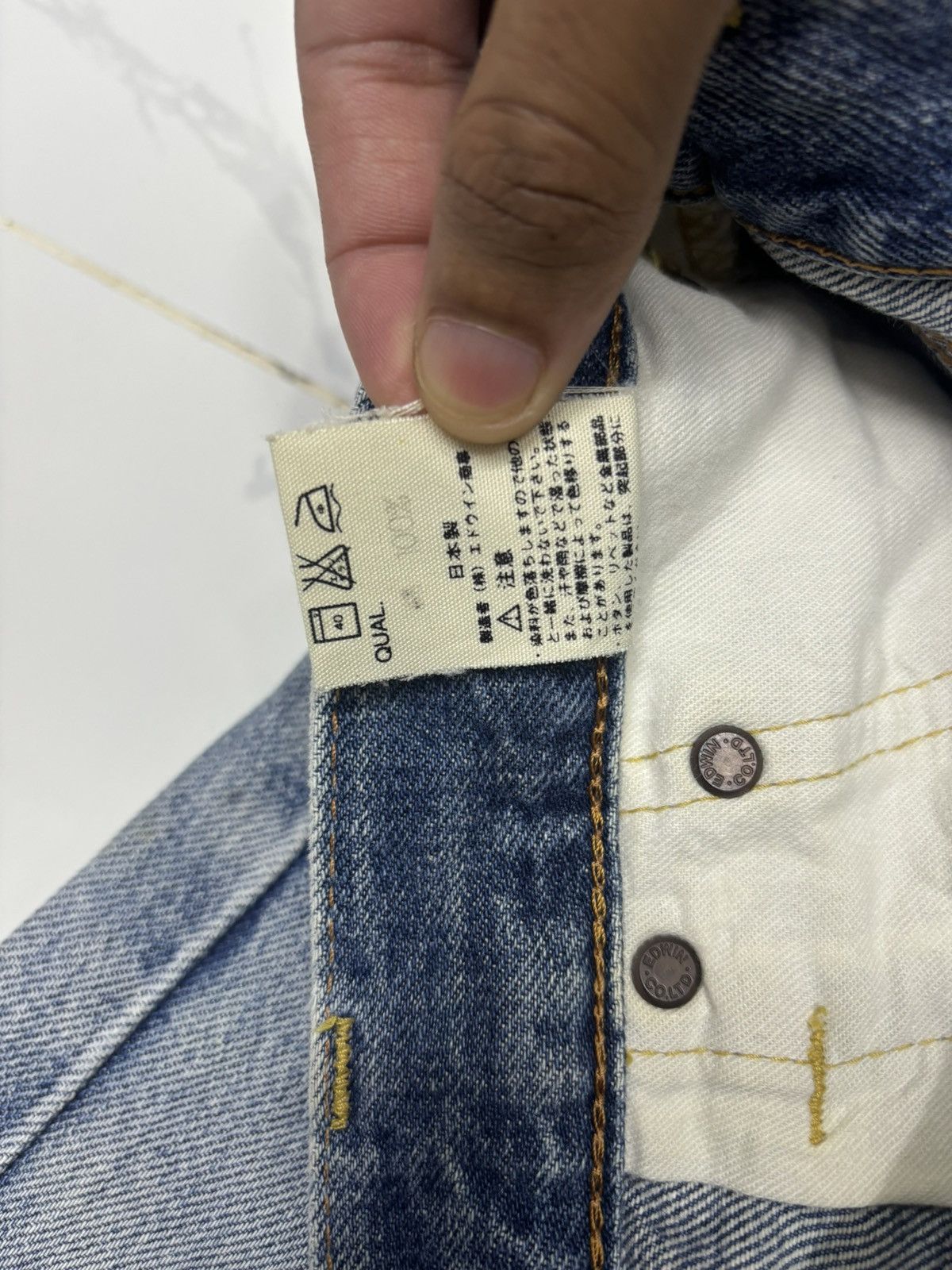 If Six Was Nine EDWIN 505 SELVEDGE JORTS DENIM JEANS Size US 28 / EU 44 - 10 Thumbnail