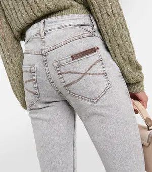 Brunello Cucinelli o1y0725 Denim Pant in Gray Size 30" / US 8 / IT 44 - 4 Thumbnail