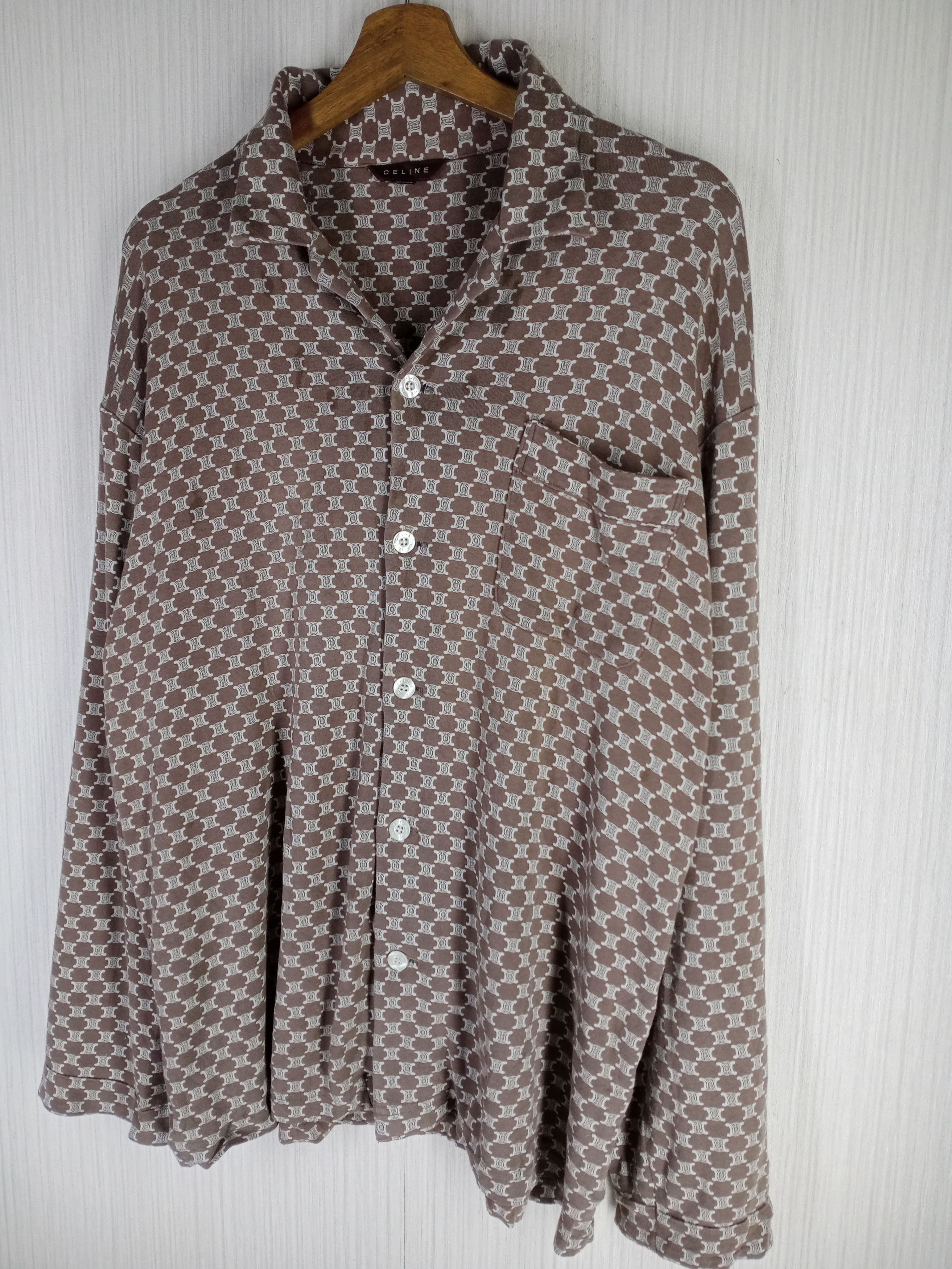 Celine Rare Vintage CELINE Pajamas Monogram Logo Size US L / EU 52-54 / 3 - 3 Thumbnail
