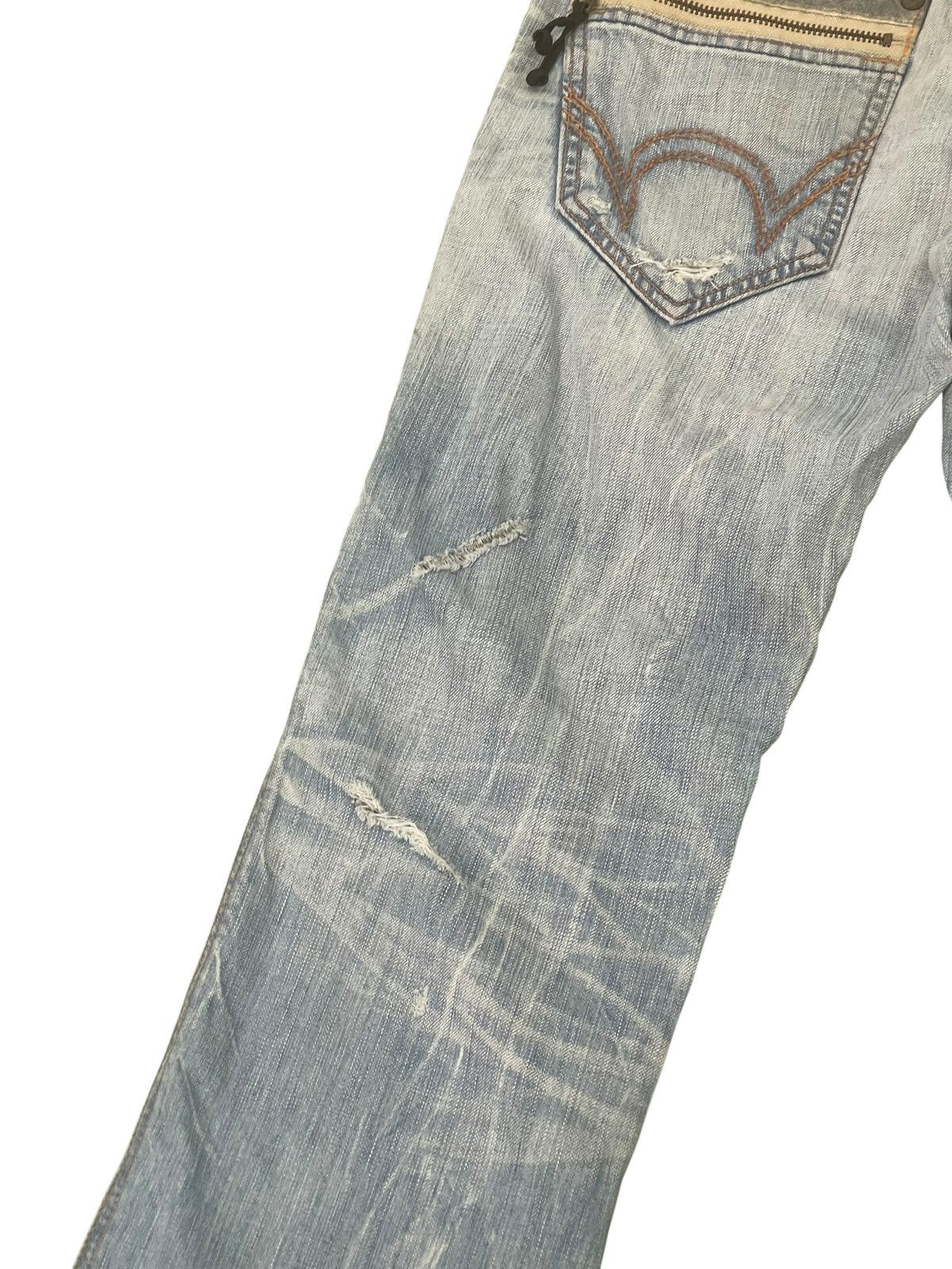 Hysteric Glamour Distress Jeans Edwin Japan Faded Regular Straight 2🟦5 Size US 31 - 11 Thumbnail