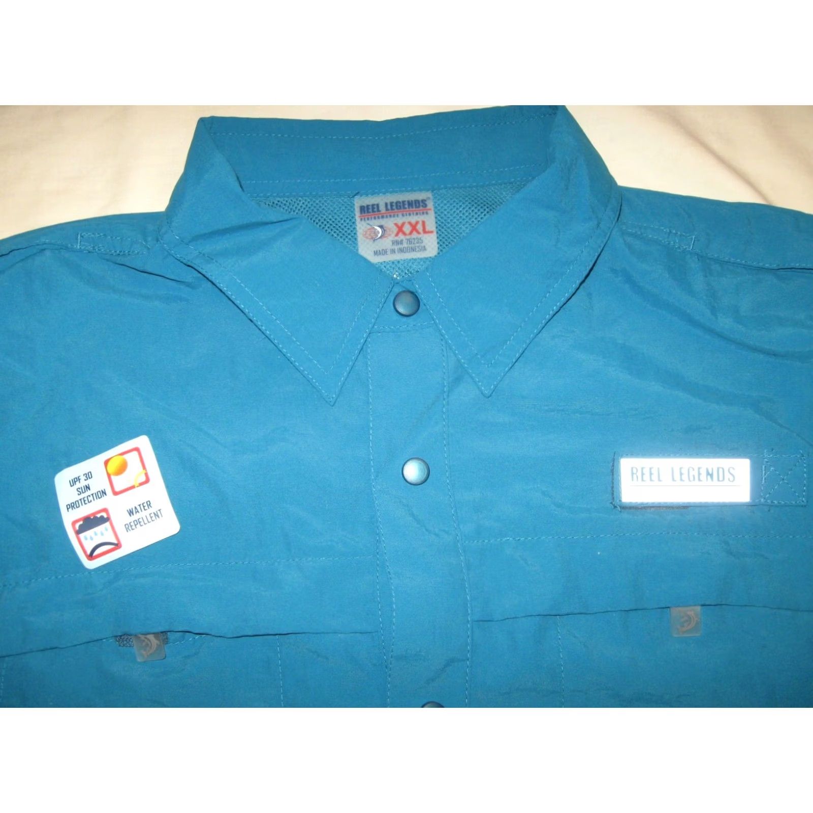 Vintage Reel Legends Tournament Series Shirt Men's 2XL Wahoo Fishing Outdoors New W/Tags Size US XXL / EU 58 / 5 - 4 Thumbnail